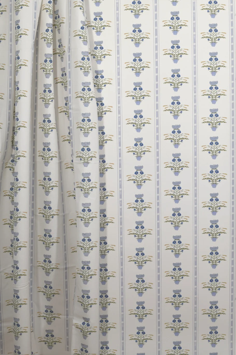 Lotus Garden In Blue- Fabric