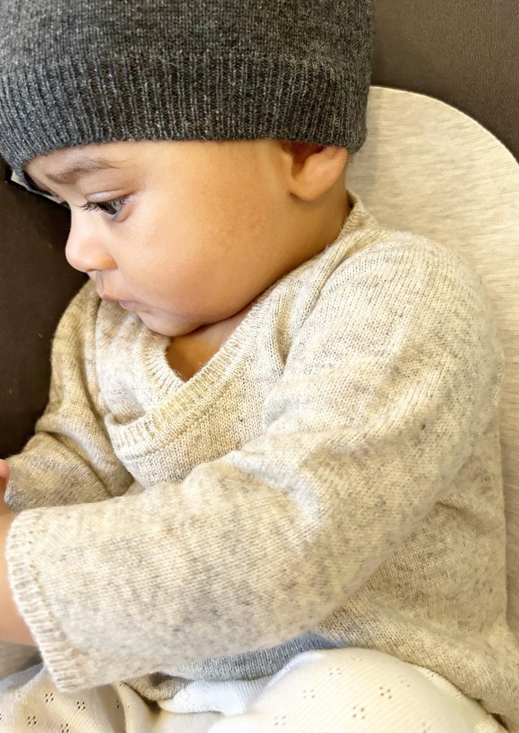 Cashmere Wrap Cardigan | Grey Dawn