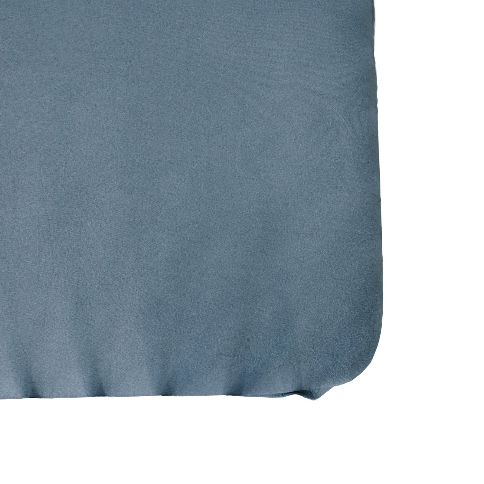 Dusty Blue Bamboo Stretch Crib Sheet