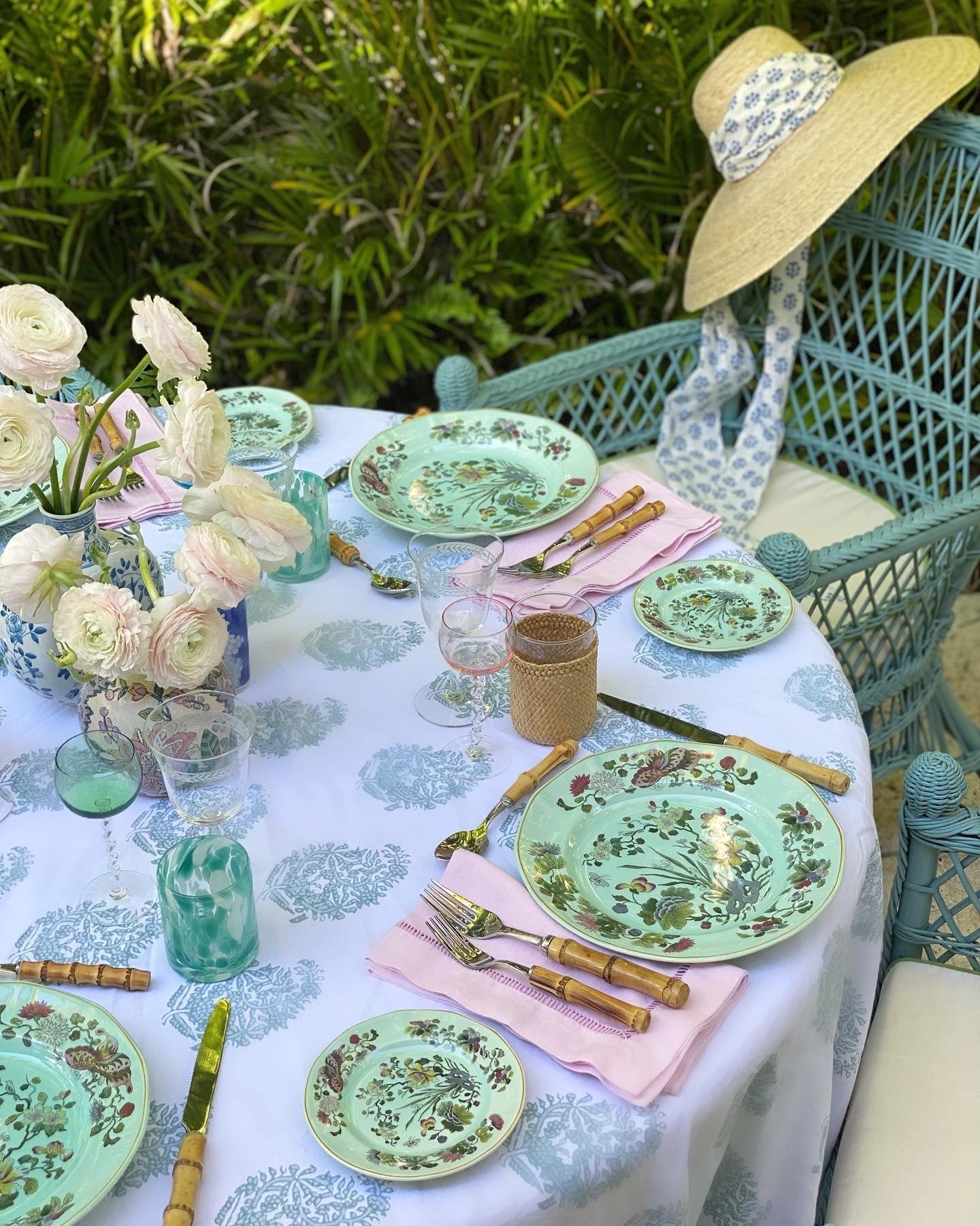 Daisy Sun Hat - Wide & Short Light Pink Grosgrain Ribbon