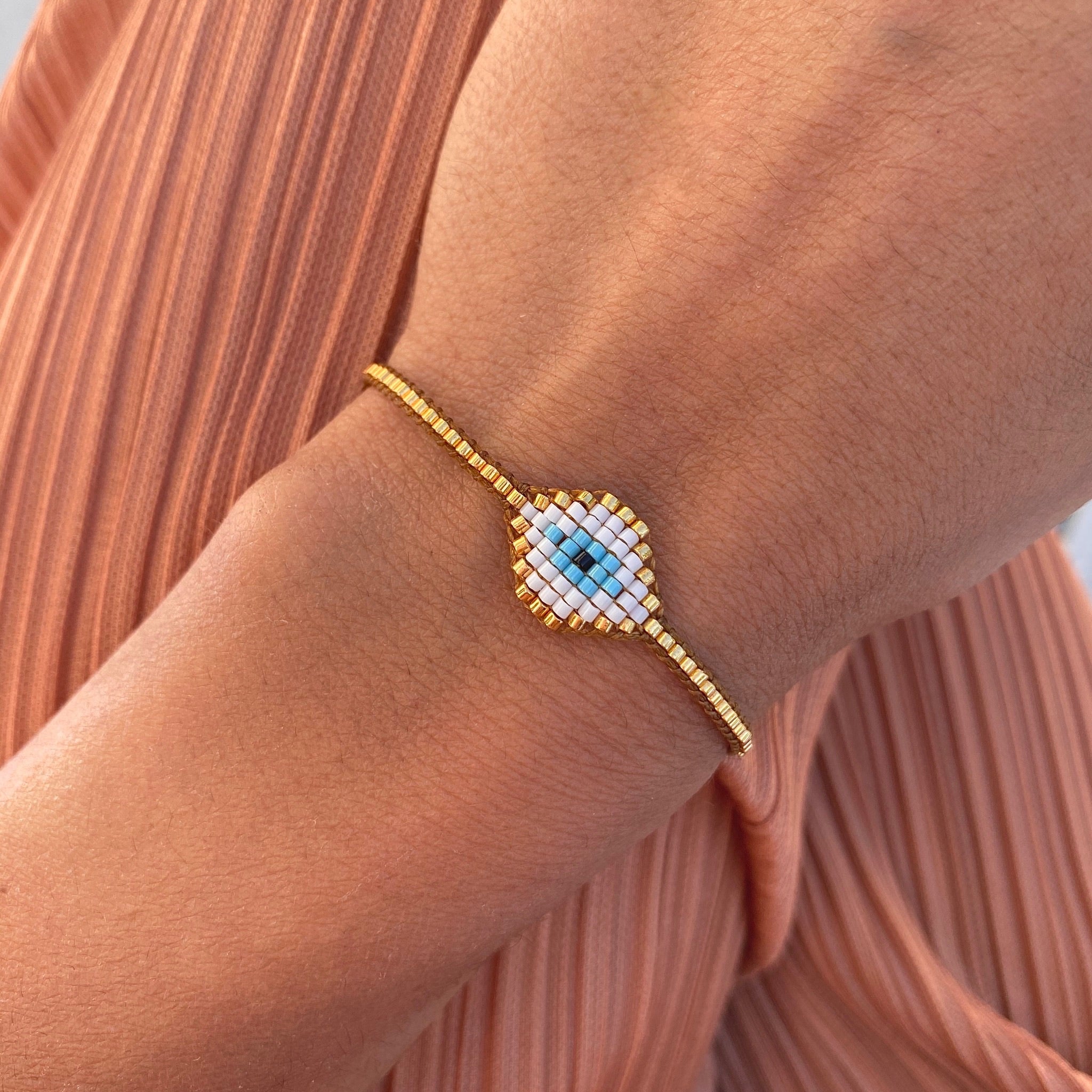 Gold Miyuki Eye Bracelet