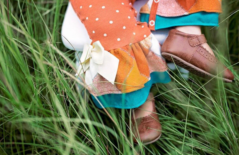 Mary-jane Distressed Brown Leather