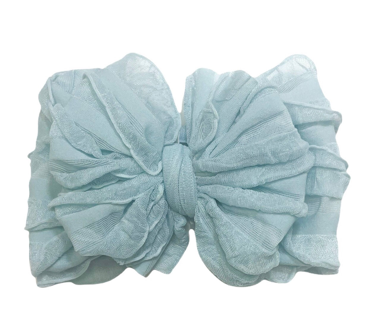 Baby Blue Ruffled Headband