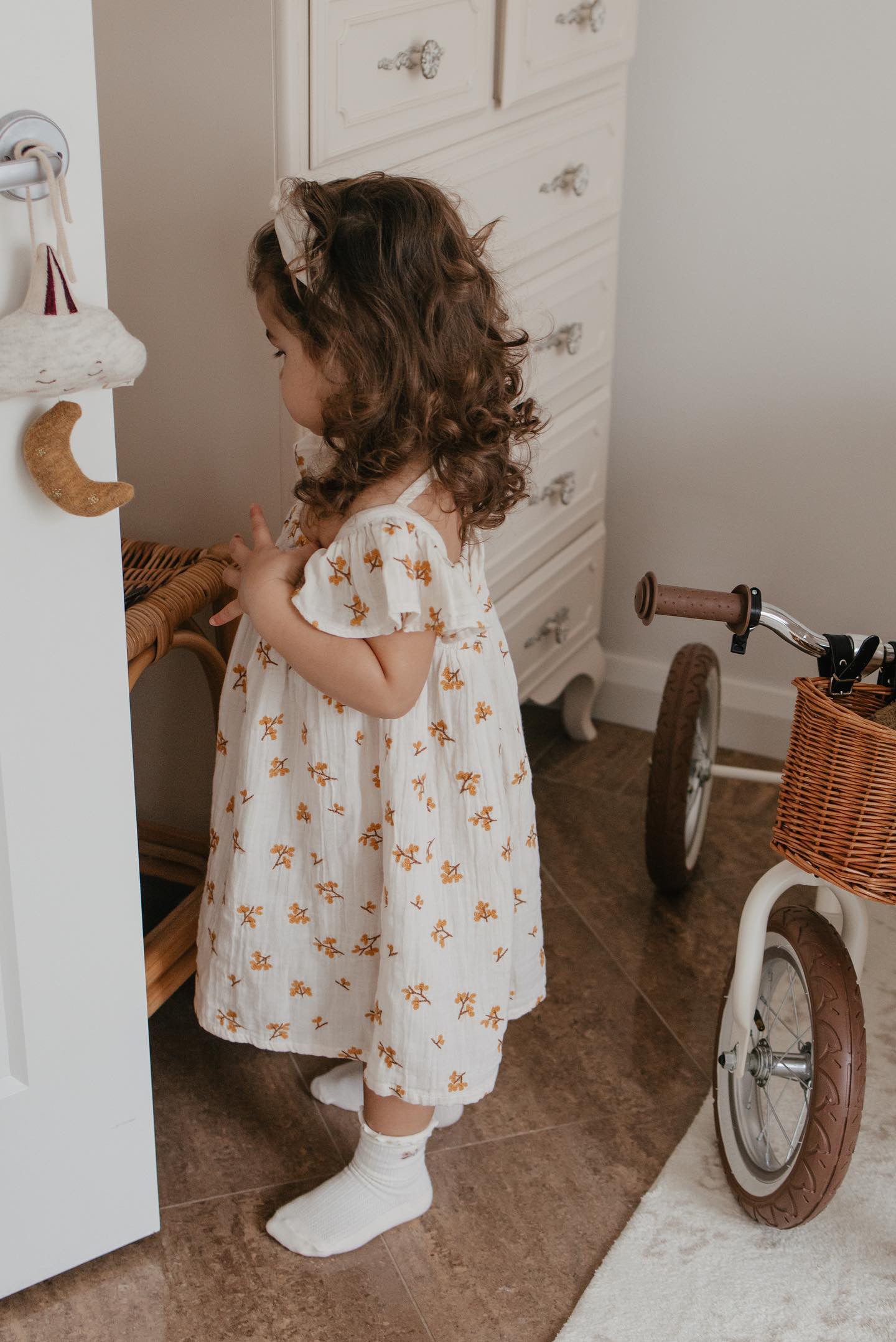 Haven | Organic Muslin Flare Dress | Ecru