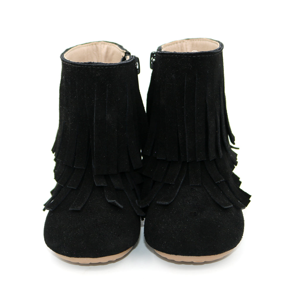 Kenzie Fringe 𝐁𝐎𝐎𝐓𝐒 - Black