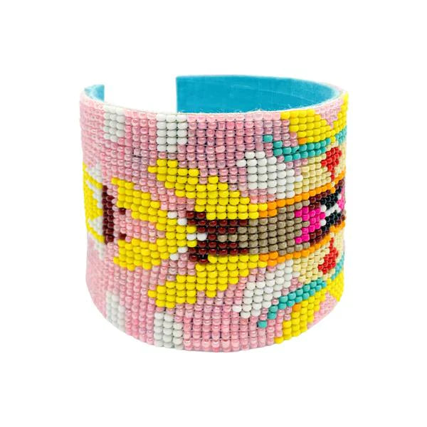 Laura Park Flower Child Beaded Cuff Bracelet