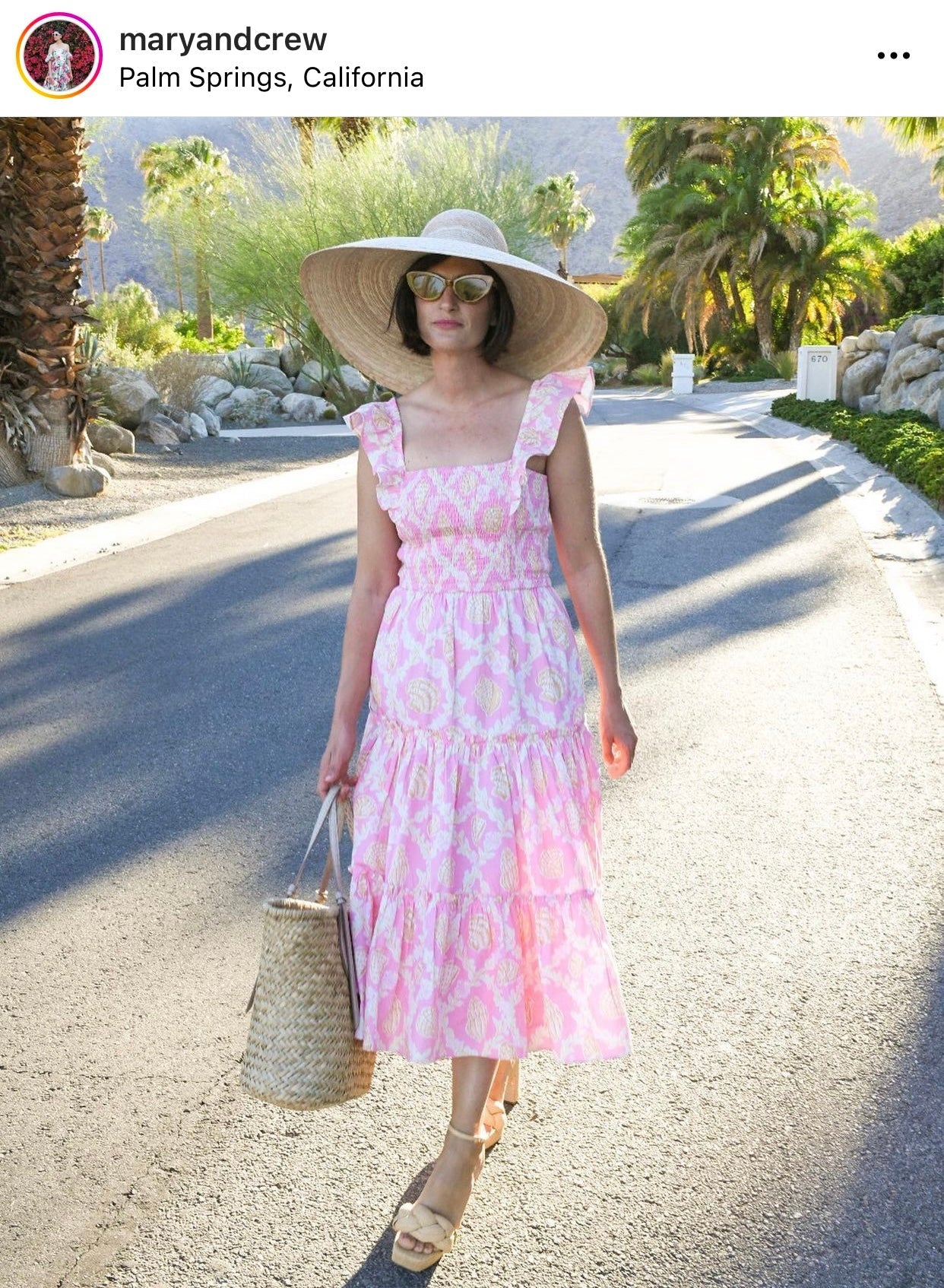 Daisy Sun Hat - Wide & Short Coral Grosgrain Ribbon