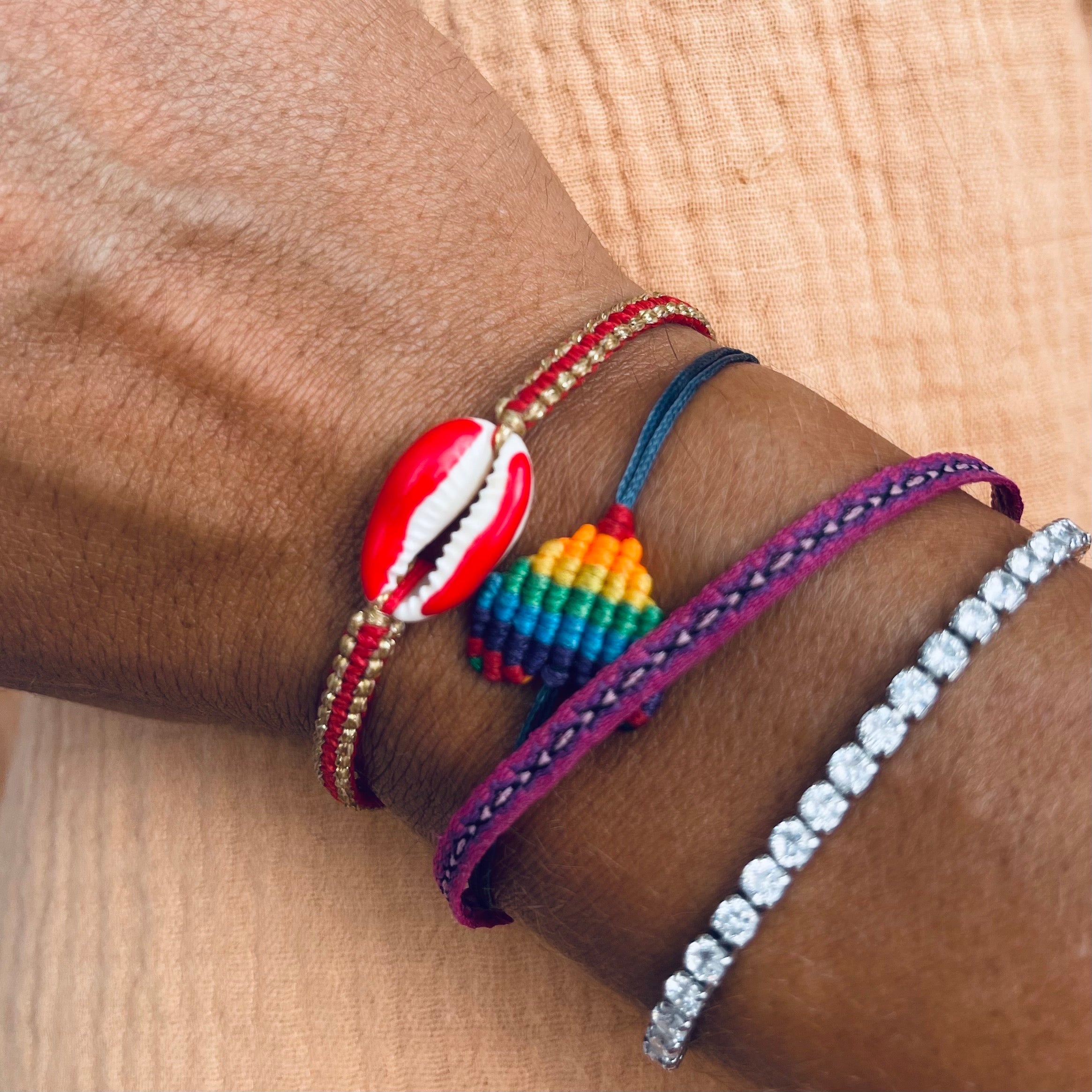 Tulip Cowrie Shell Bracelet