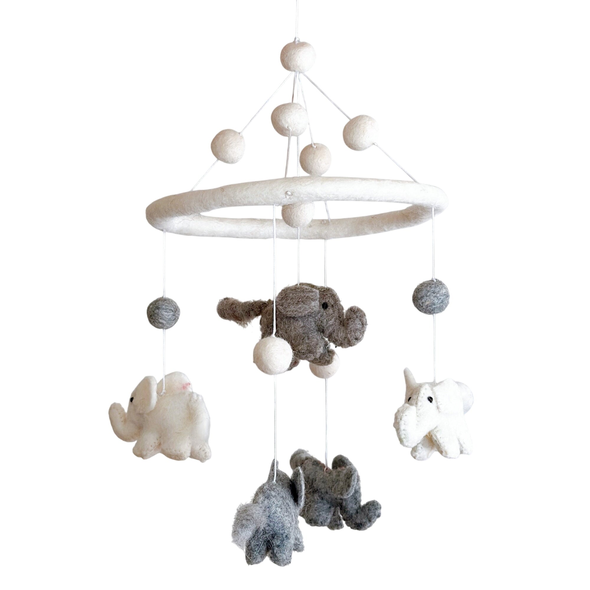Felt Baby Mobile - Mini Elephant