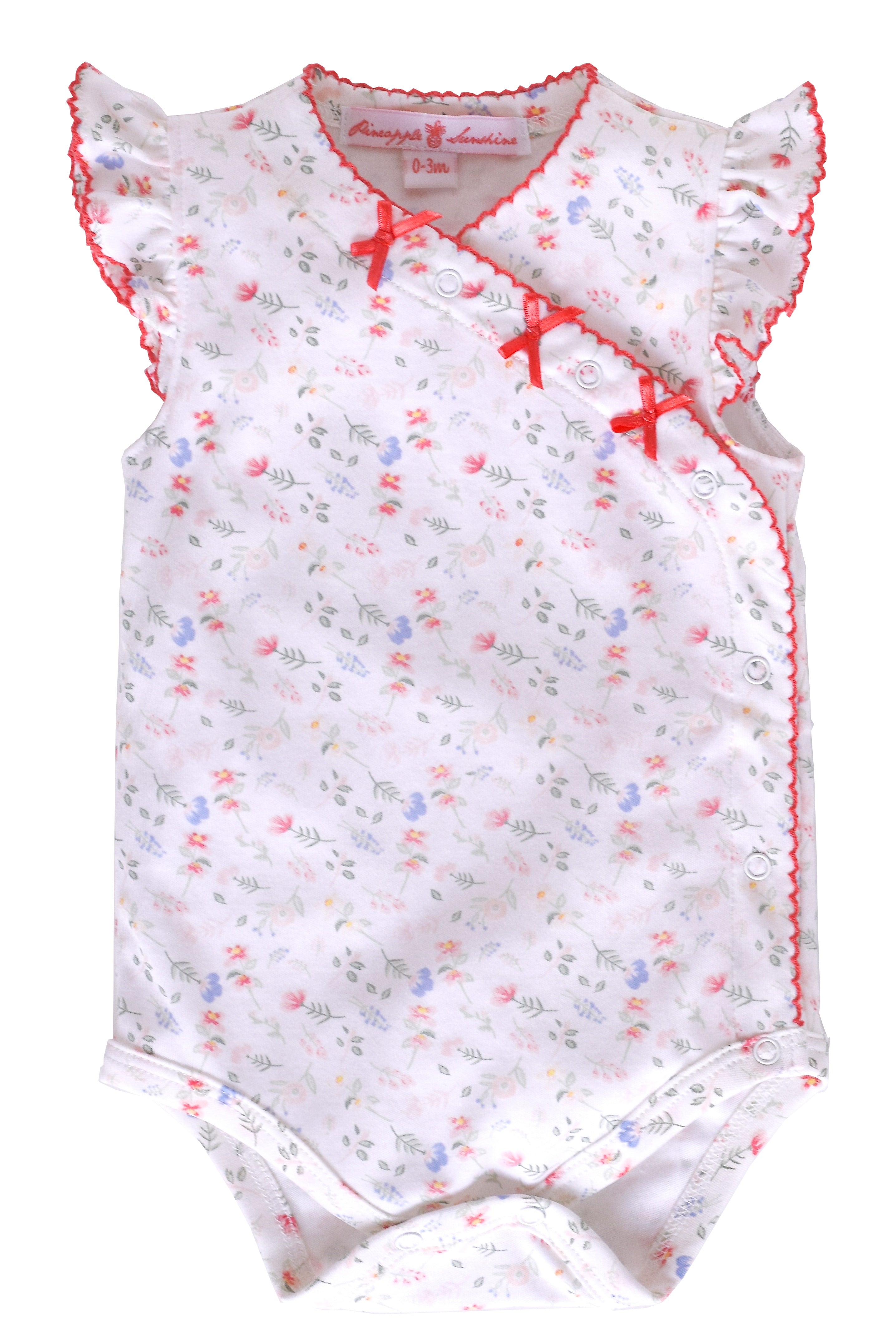 Madison Floral Onesie With Bows