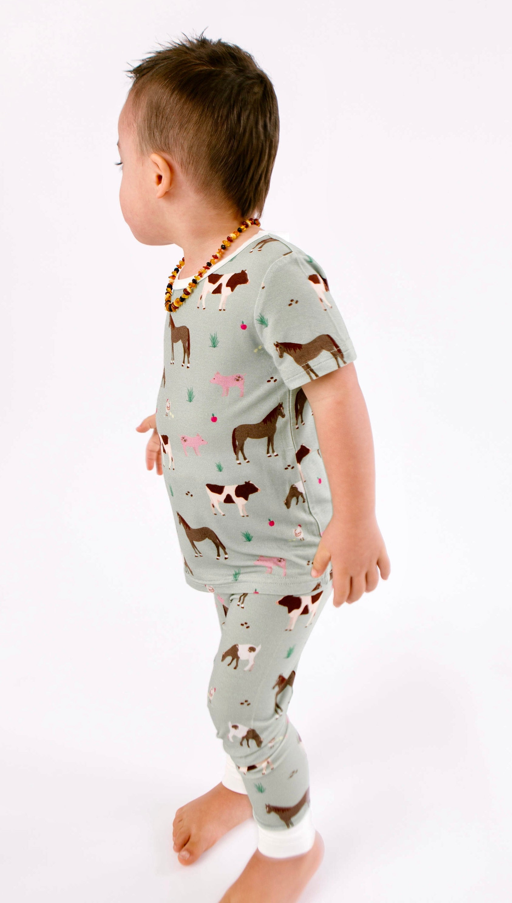 Grandpa’s Farm Two Piece Bamboo Viscose Pajamas Set