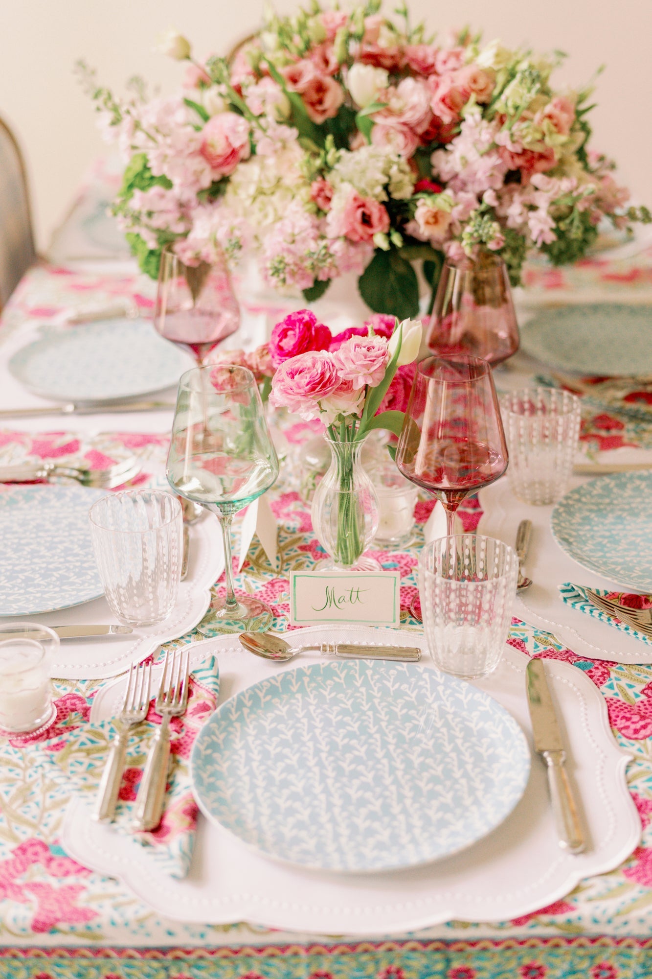 Set Of Slate Blue Ivy Manor China Plates (set Of 2, 4 Or 8)