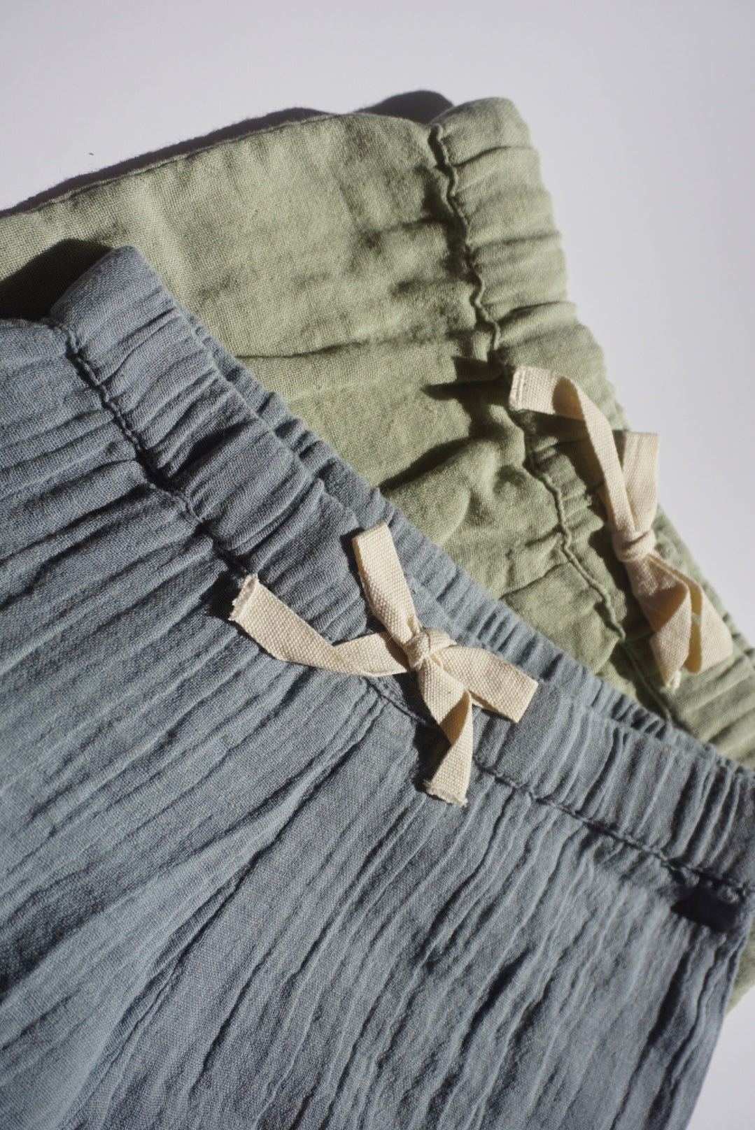 Cayden | Organic Muslin Petit Croissant Set | Sage