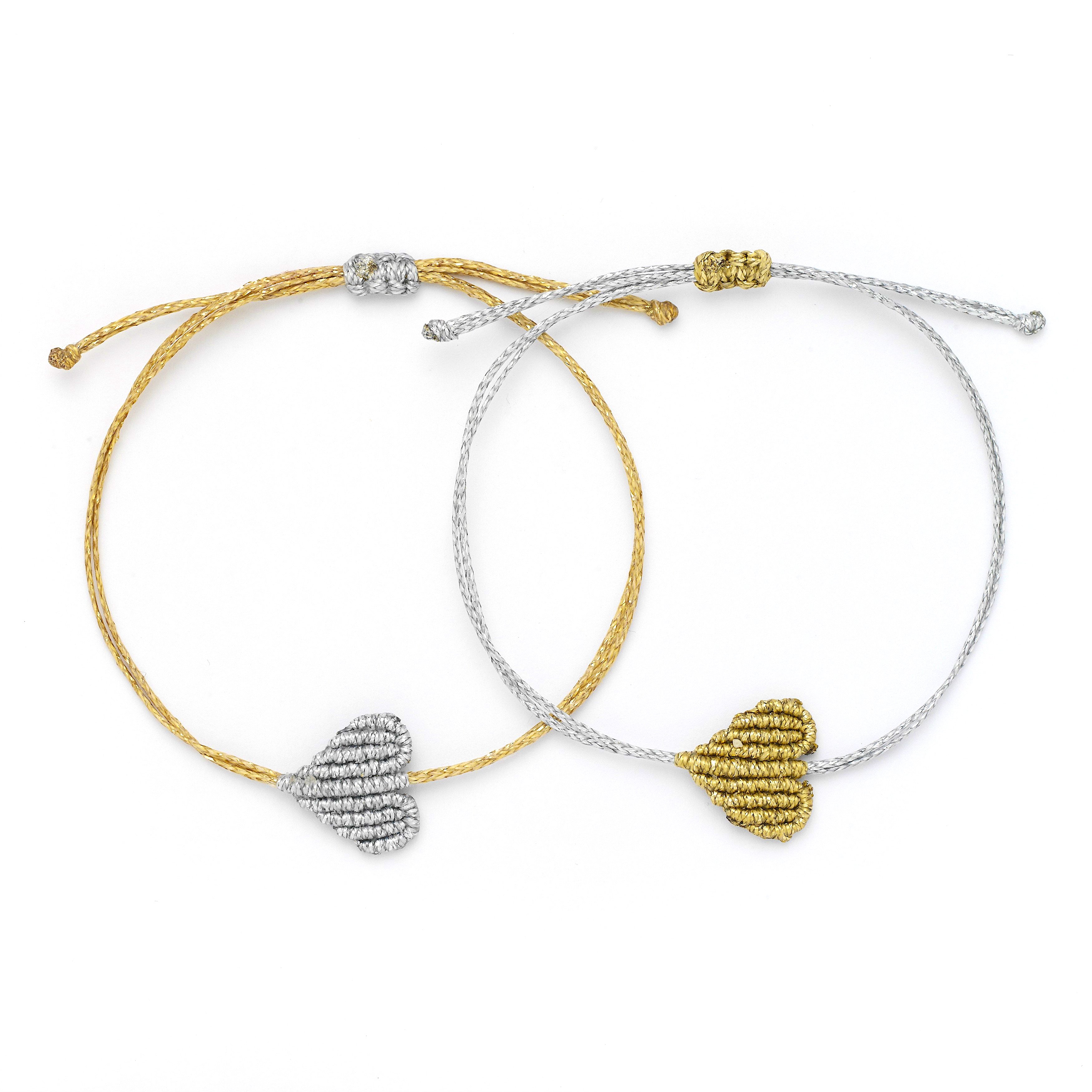 Metallic Heart Bracelet