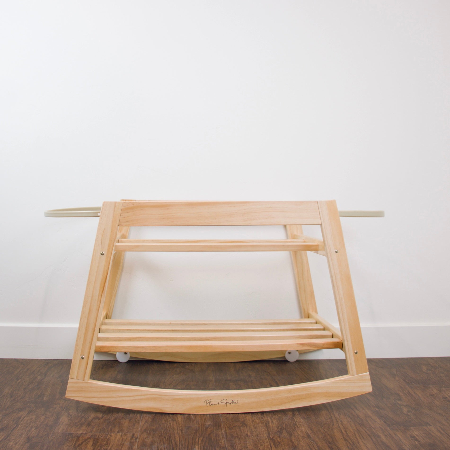 Classic Rocking moses Bassinet Stand with Brake natural