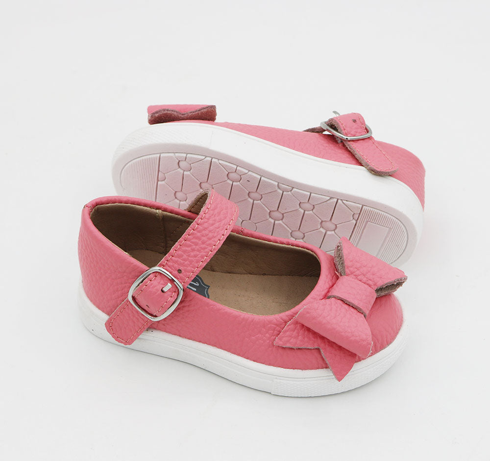 Chelsea Sneaker Mary Jane With Bow - Dusty Rose