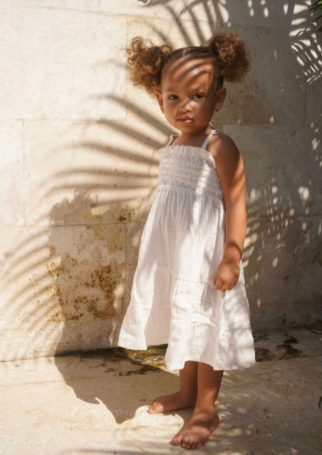Nora | Organic Muslin Cotton Flowy Dress | Chantilly Lace