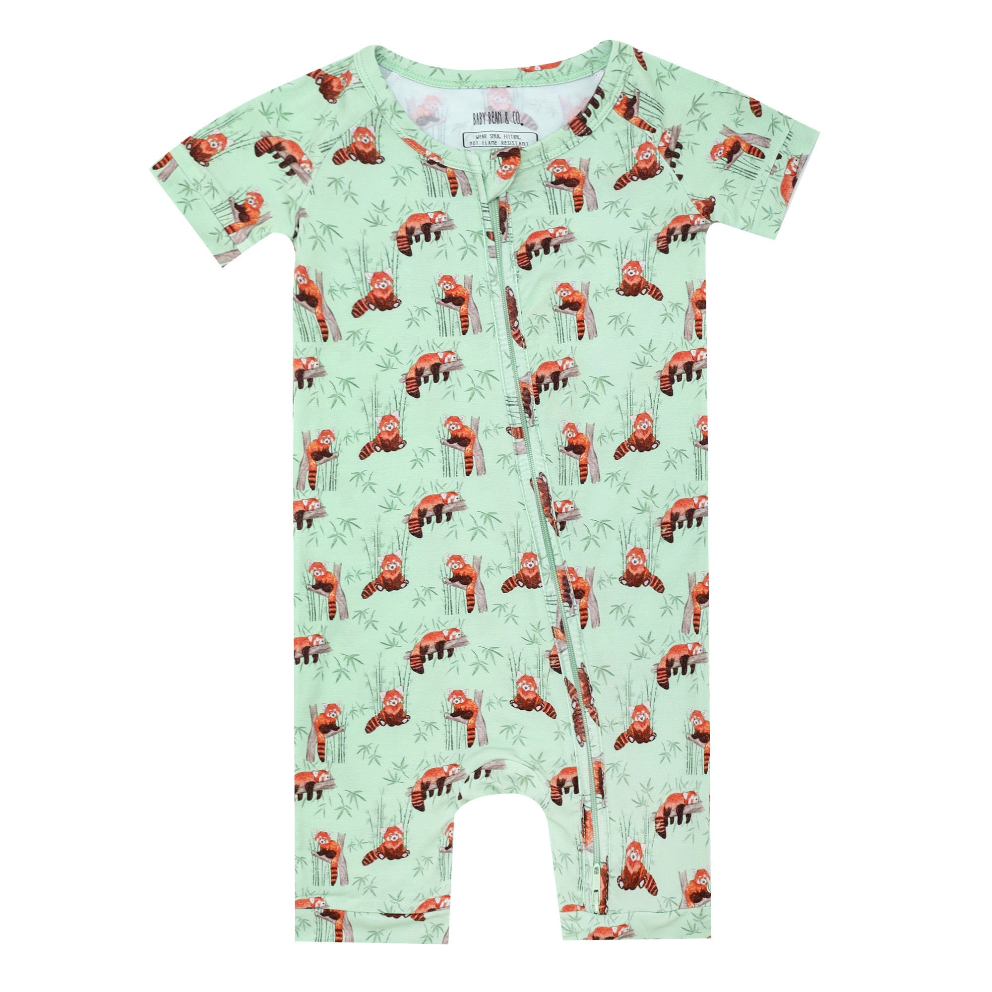 Caught Red Pand-d Shortie Romper