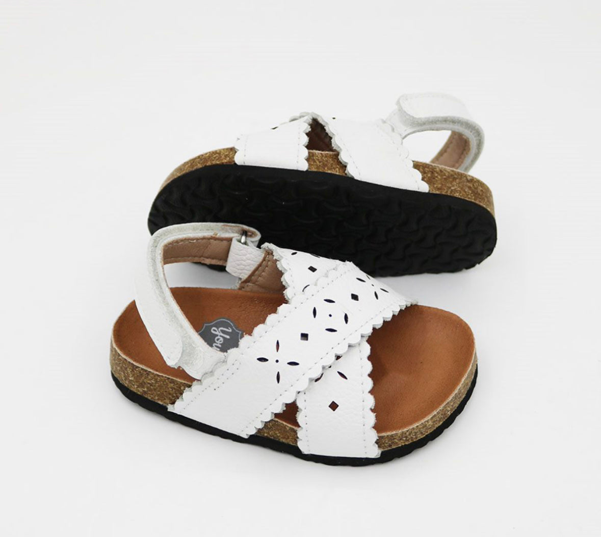Manhattan Footbed Sandals - White