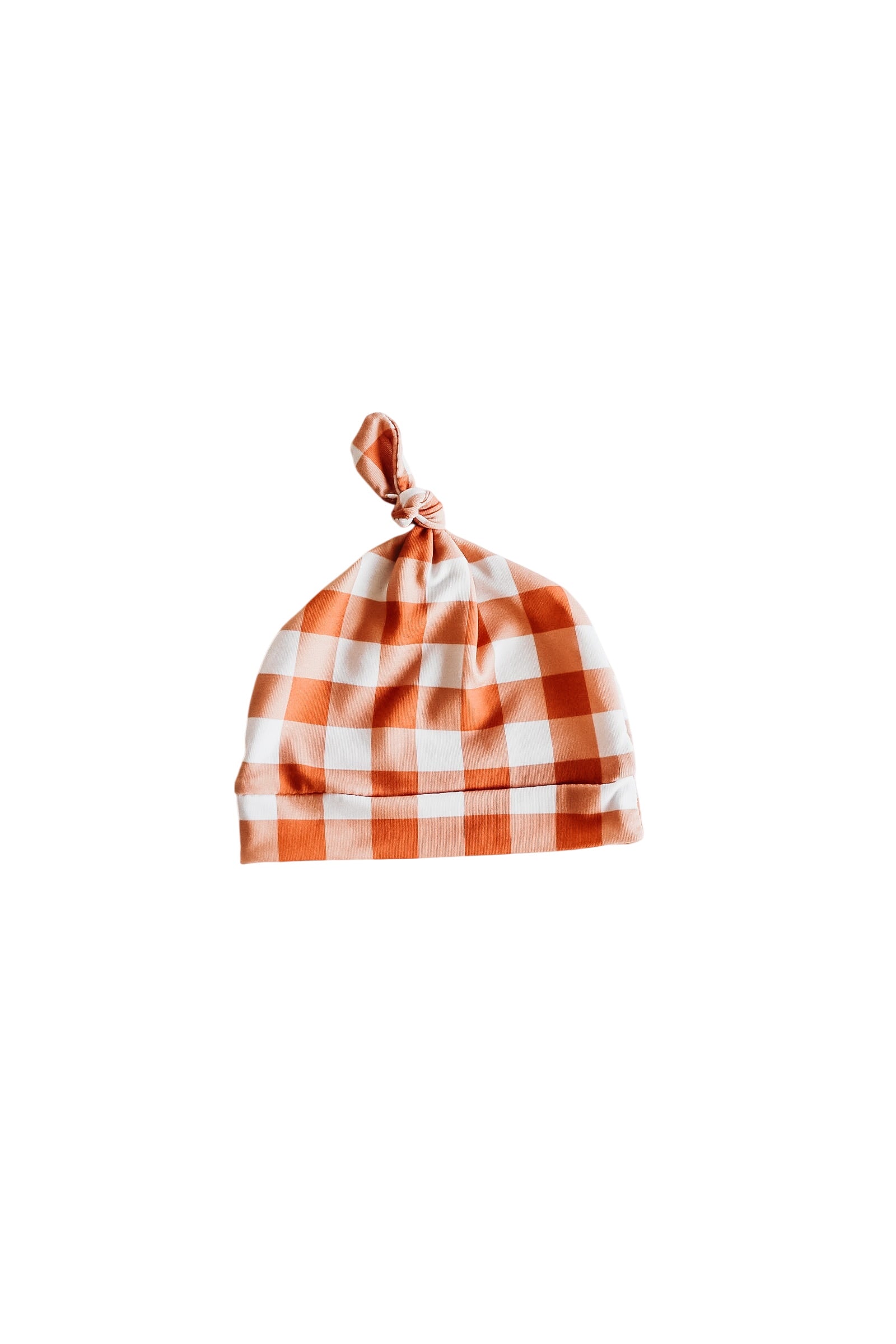 Gingham Knotted Hat