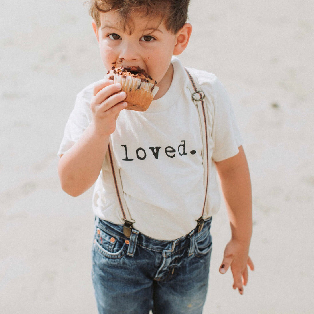 Loved. Organic Cotton Kids Tshirt Short Sleeve