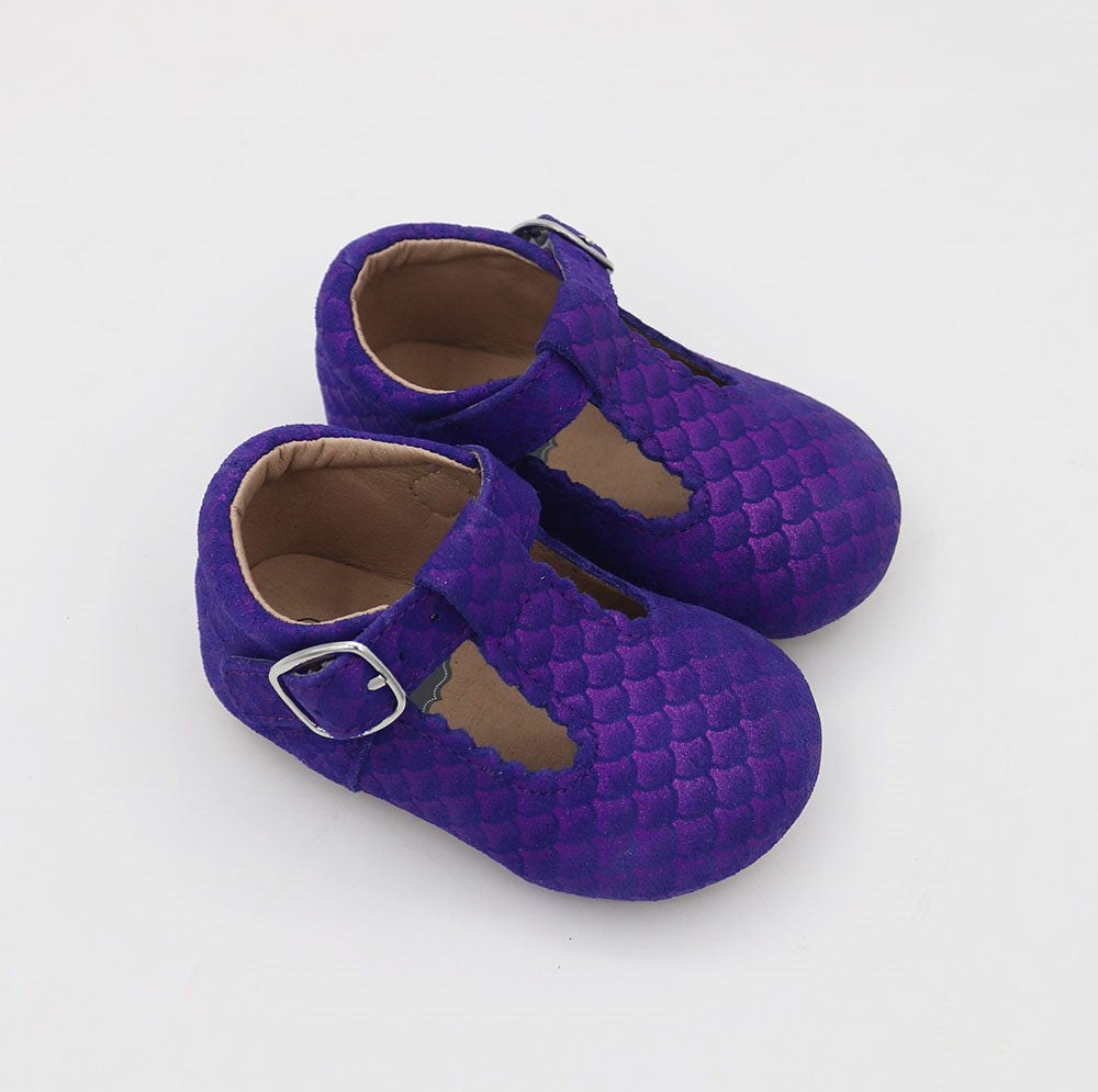 T-straps - Mermaid Scales (purple)