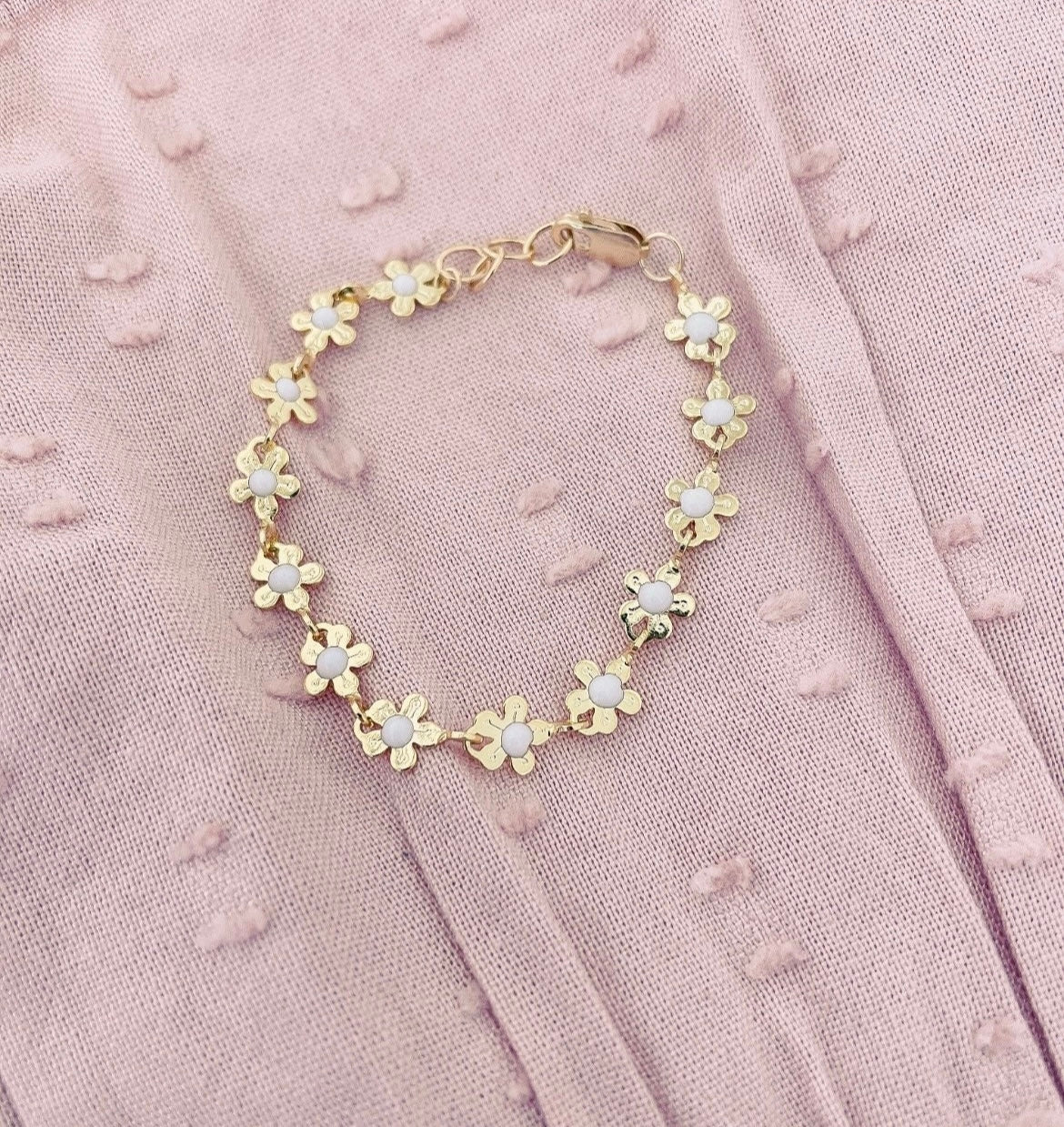 Gold Daisy Chain Bracelet