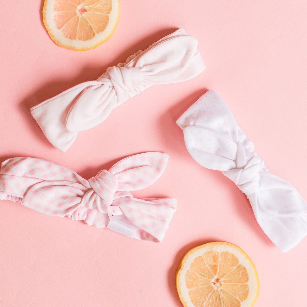 Pink Lemonade Polka Dot Headband
