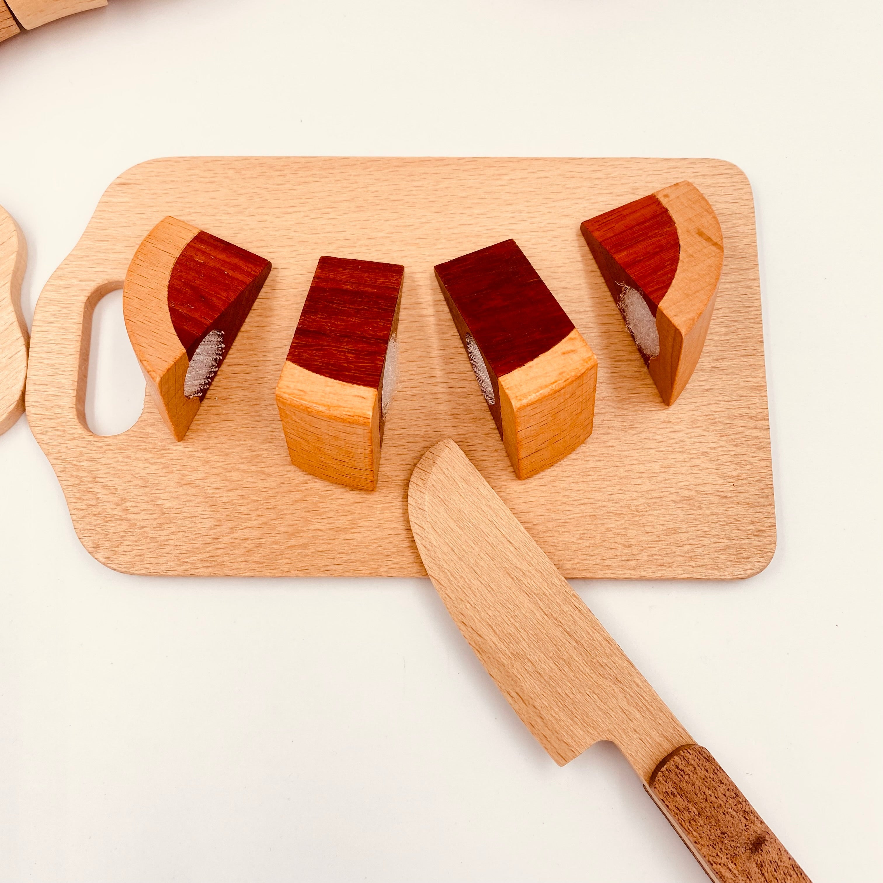 30 Pcs Wooden Fruits And Vegetables Cutting Playset