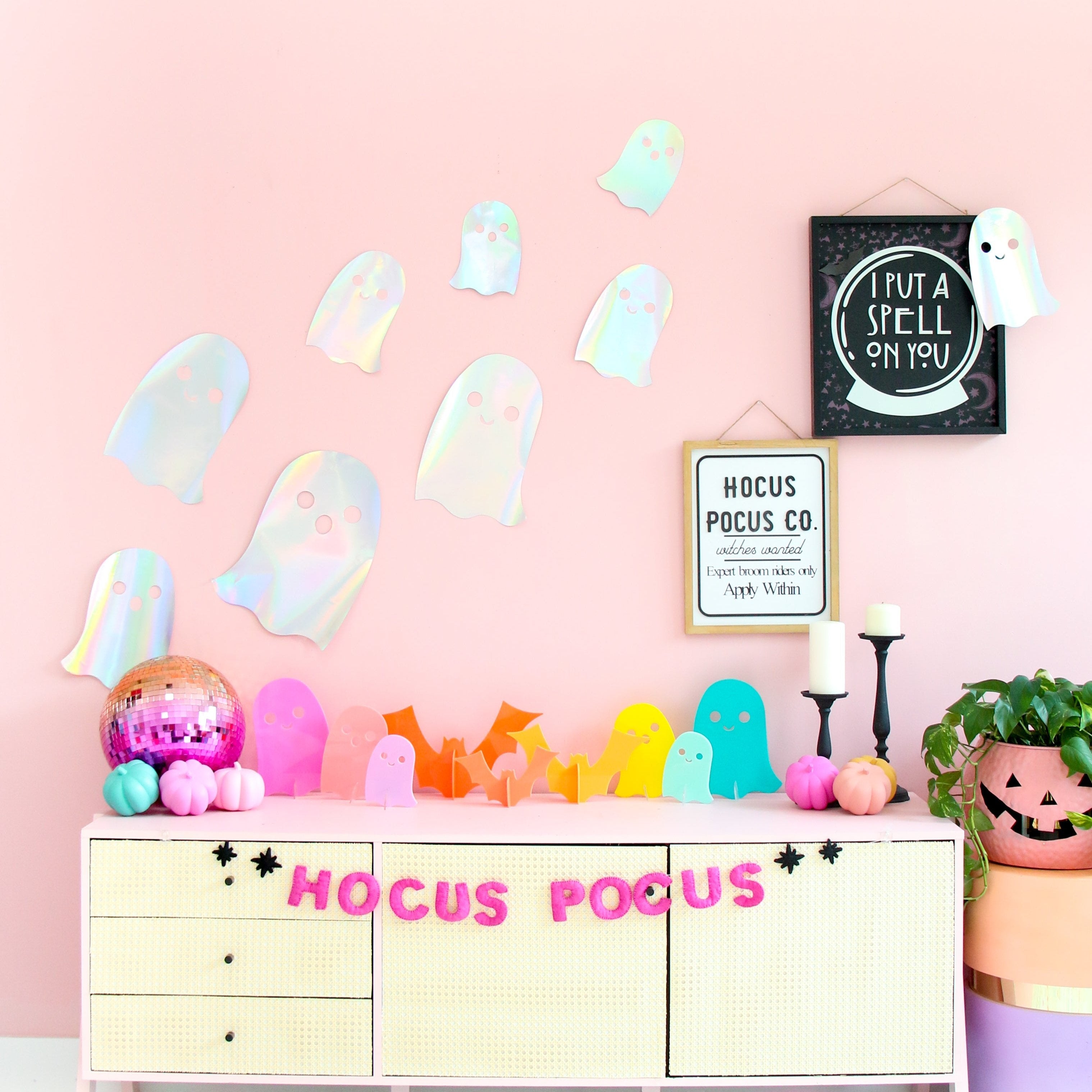 Iridescent Card Stock Ghosts