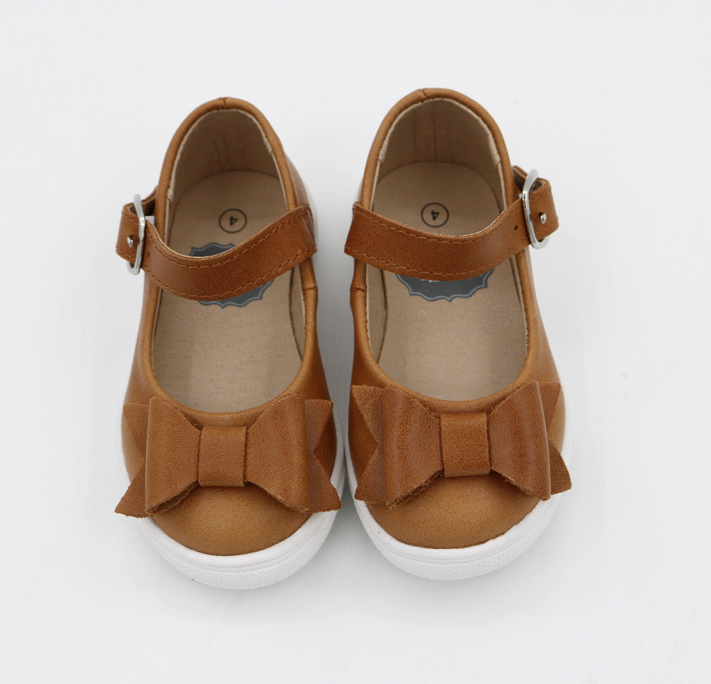Chelsea Sneaker Mary Jane With Bow - Weathered Brown