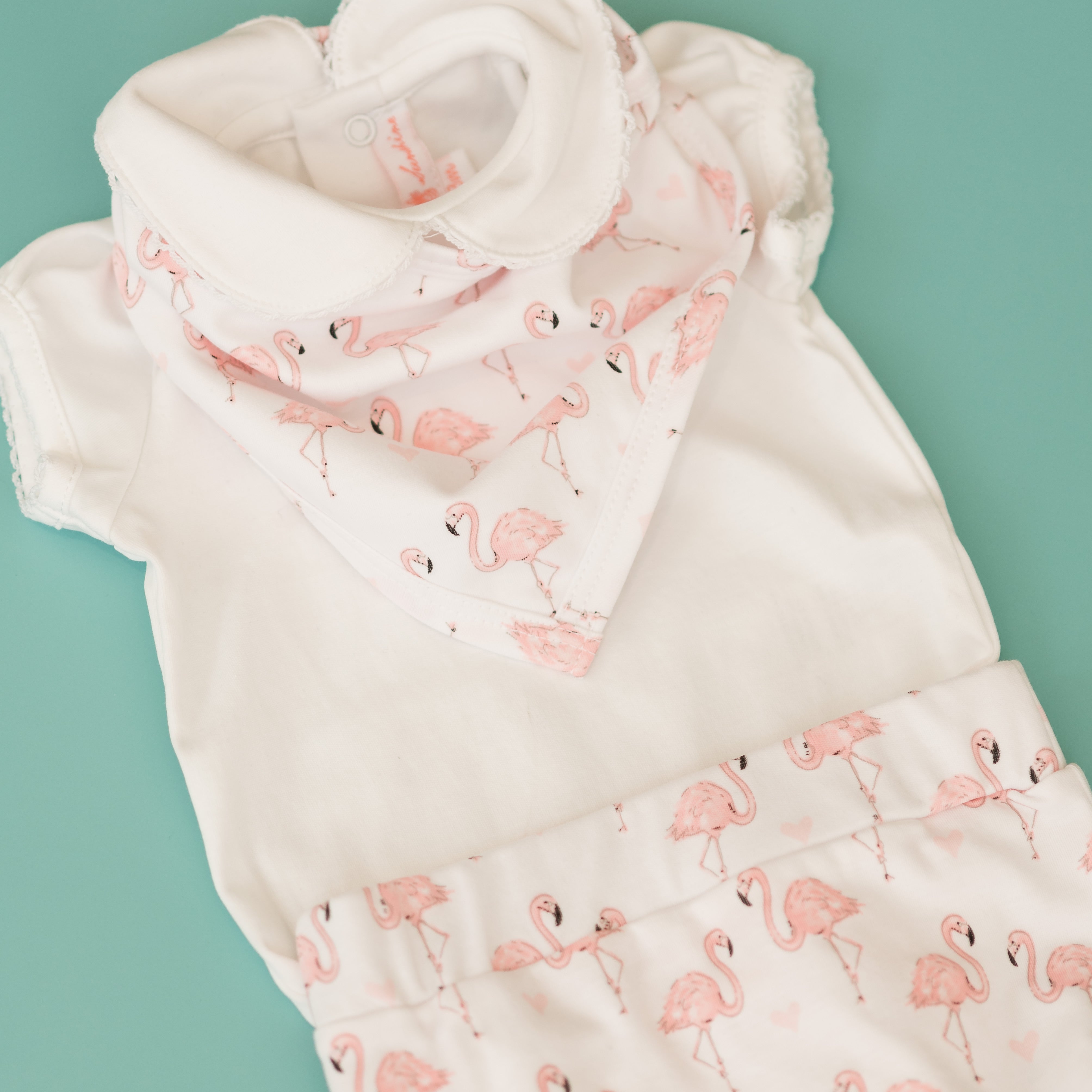 Pink Flamingo Bandana Bib