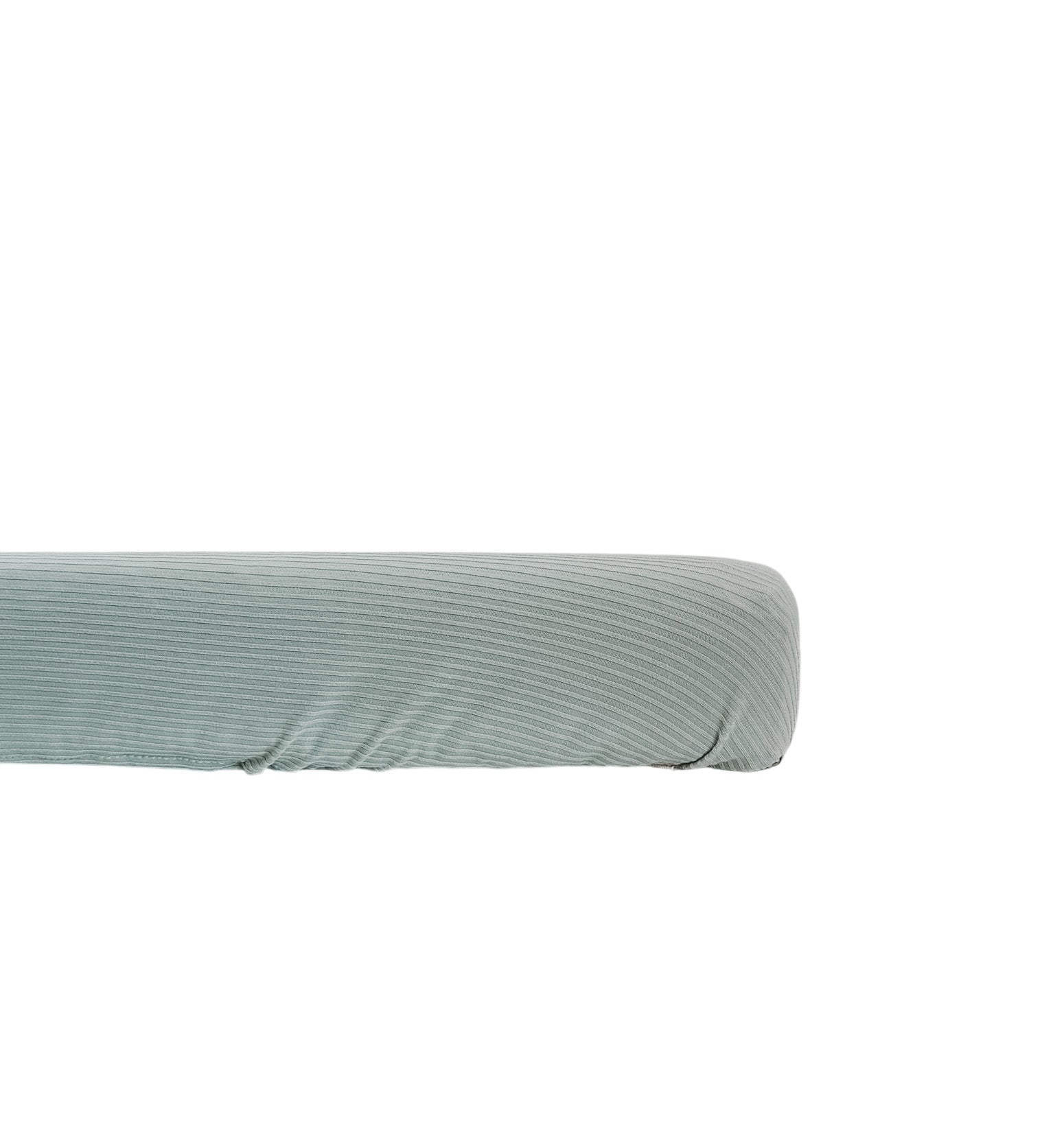 Seafoam Ribbed Changing Pad Cover