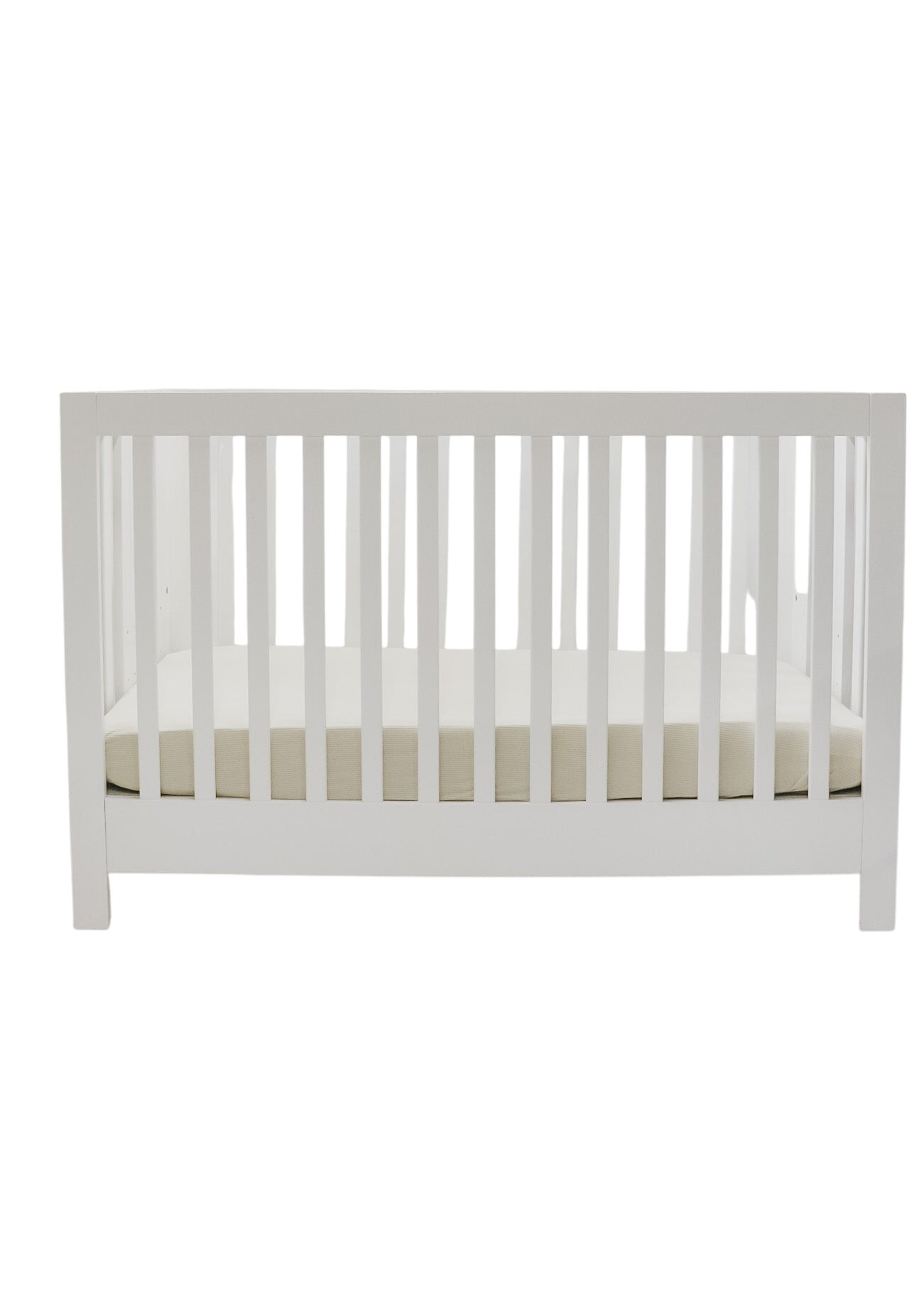 Oat Ribbed Crib Sheet