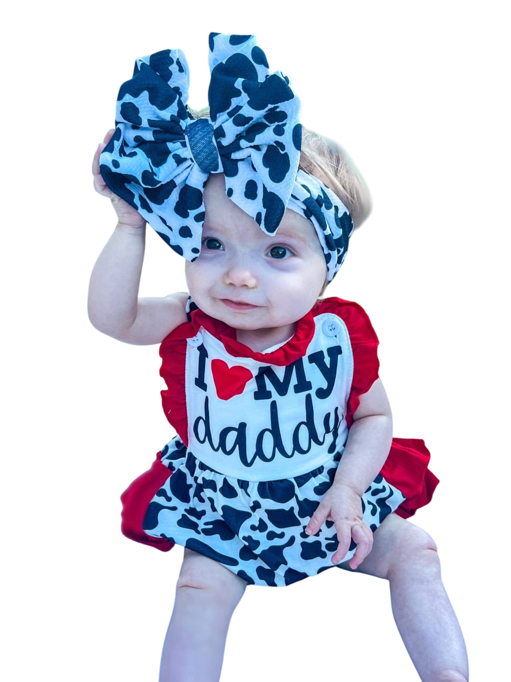Cow I Love My Daddy Romper