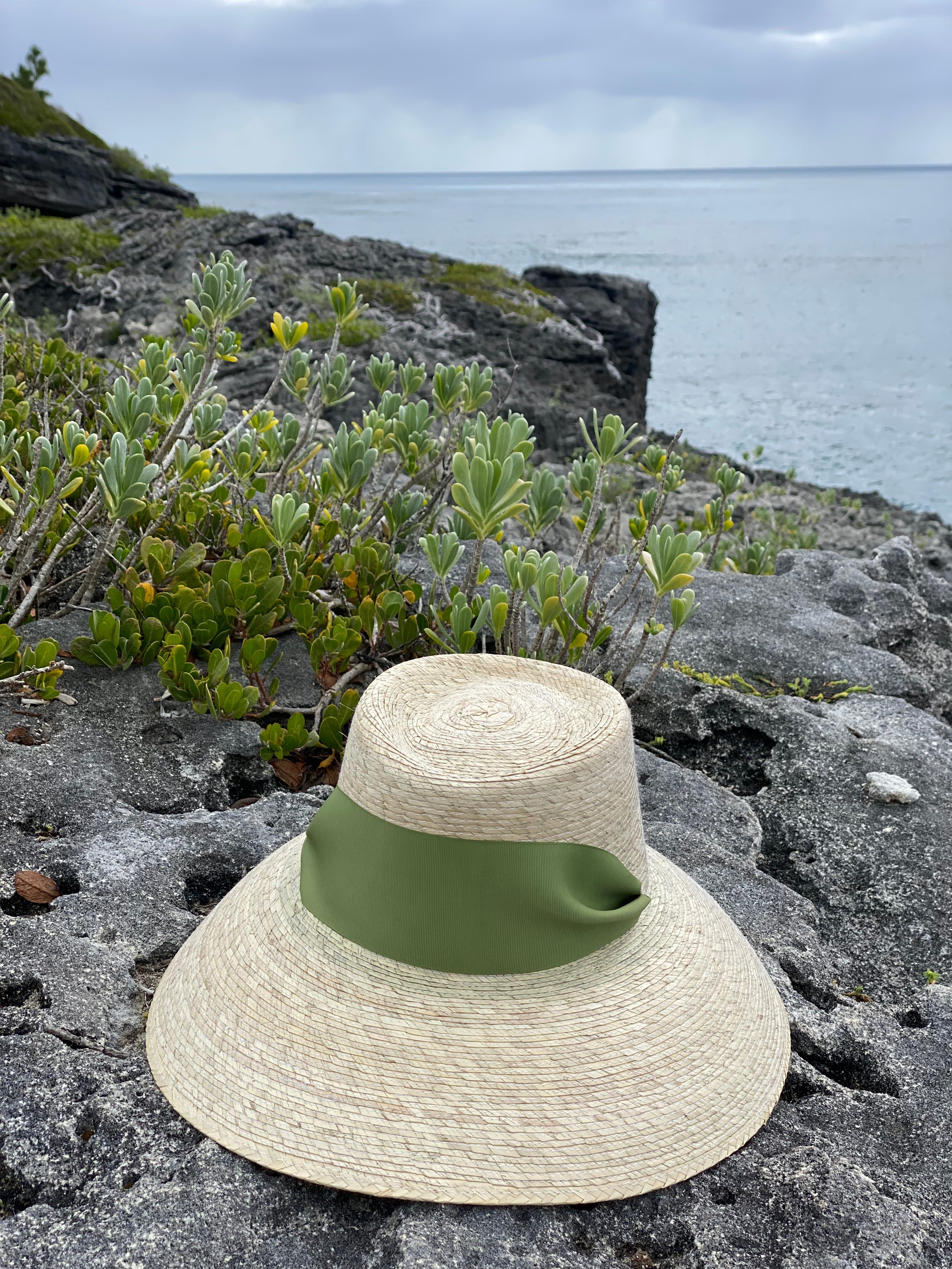 Olive Green Wide & Short Grosgrain