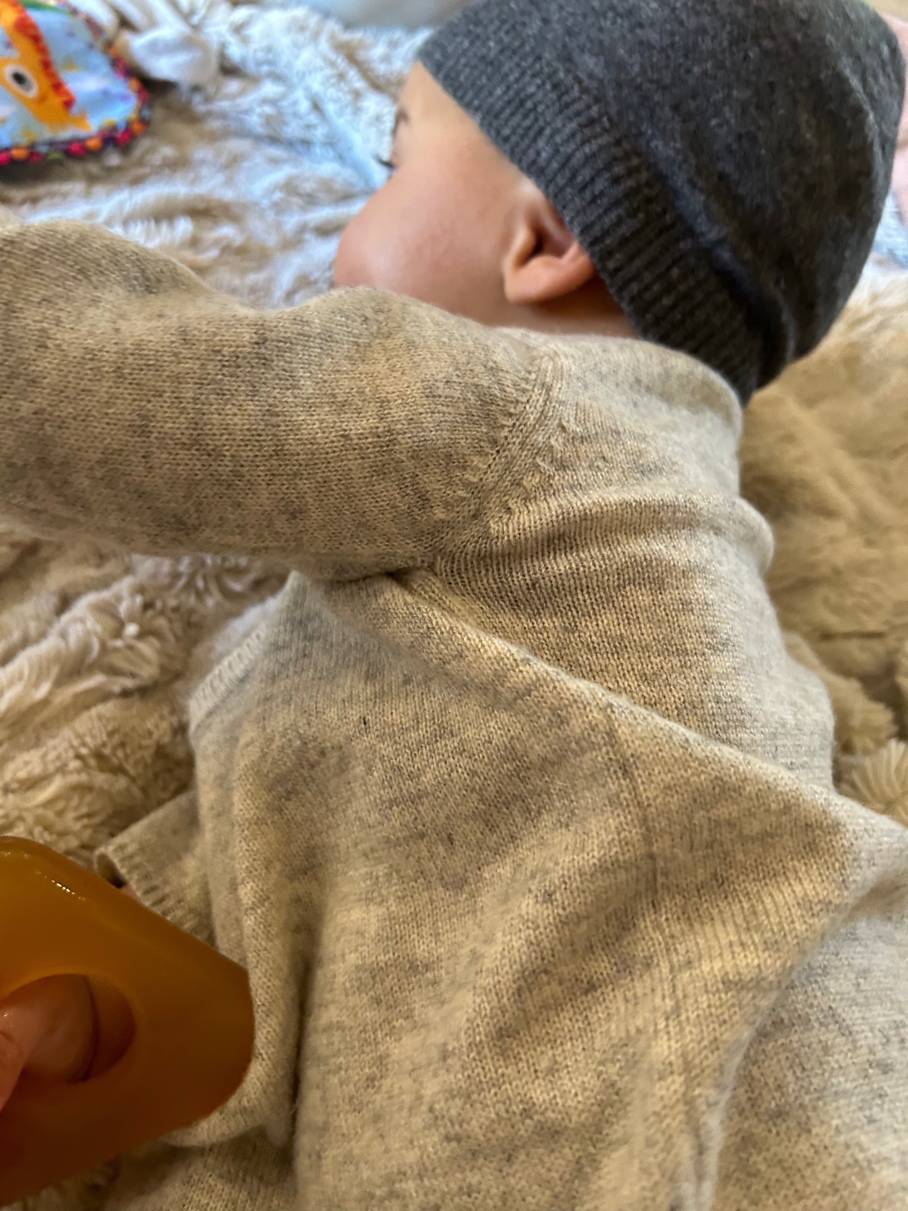 Cashmere Wrap Cardigan | Grey Dawn