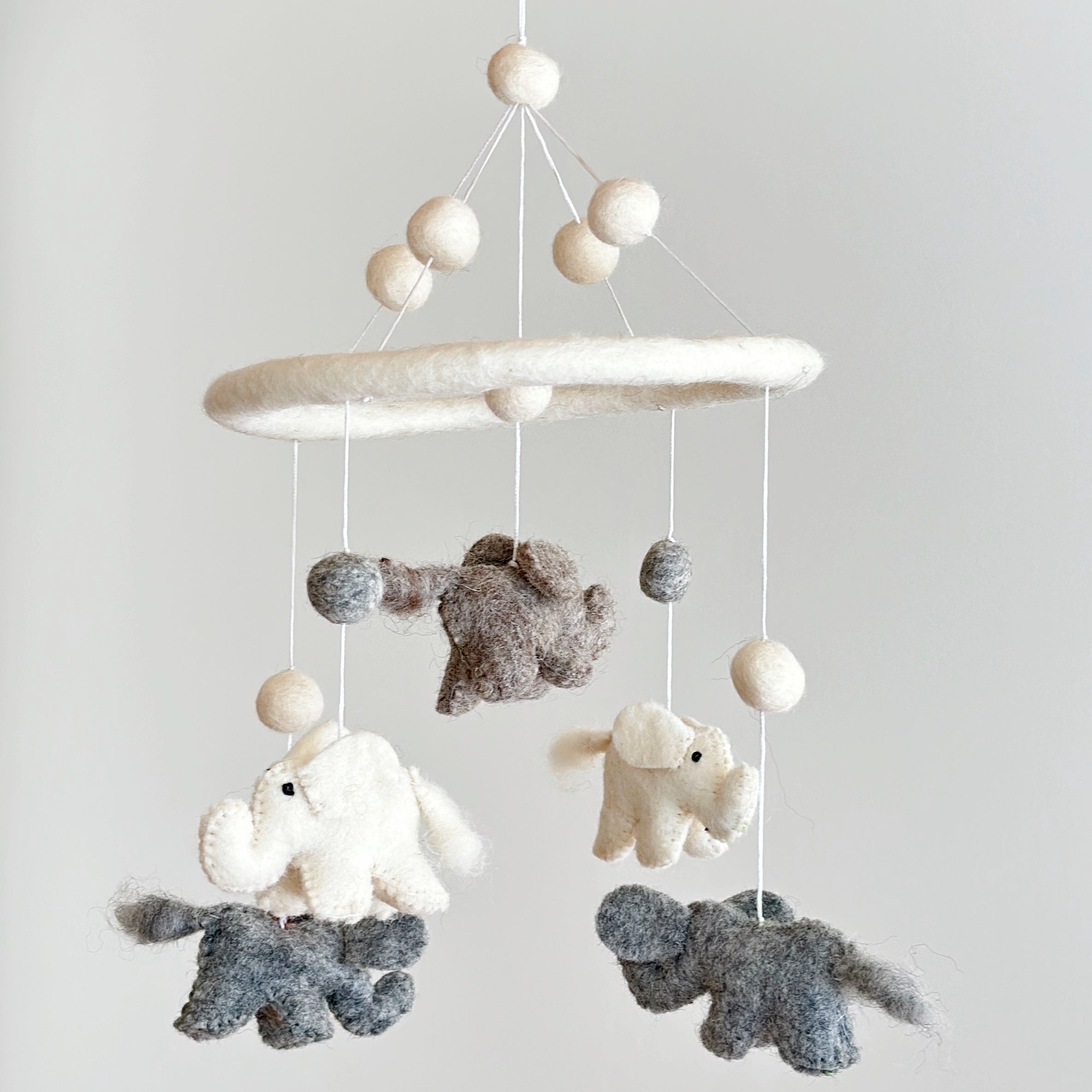 Felt Baby Mobile - Mini Elephant