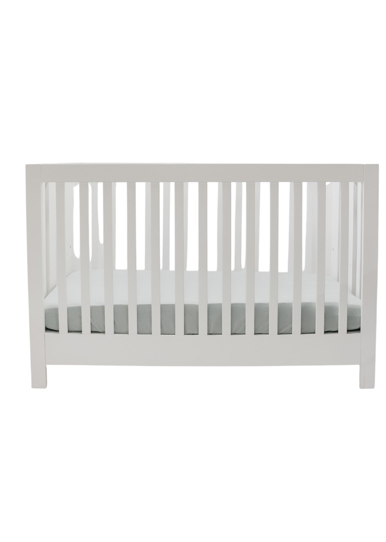 Seafoam Ribbed Crib Sheet
