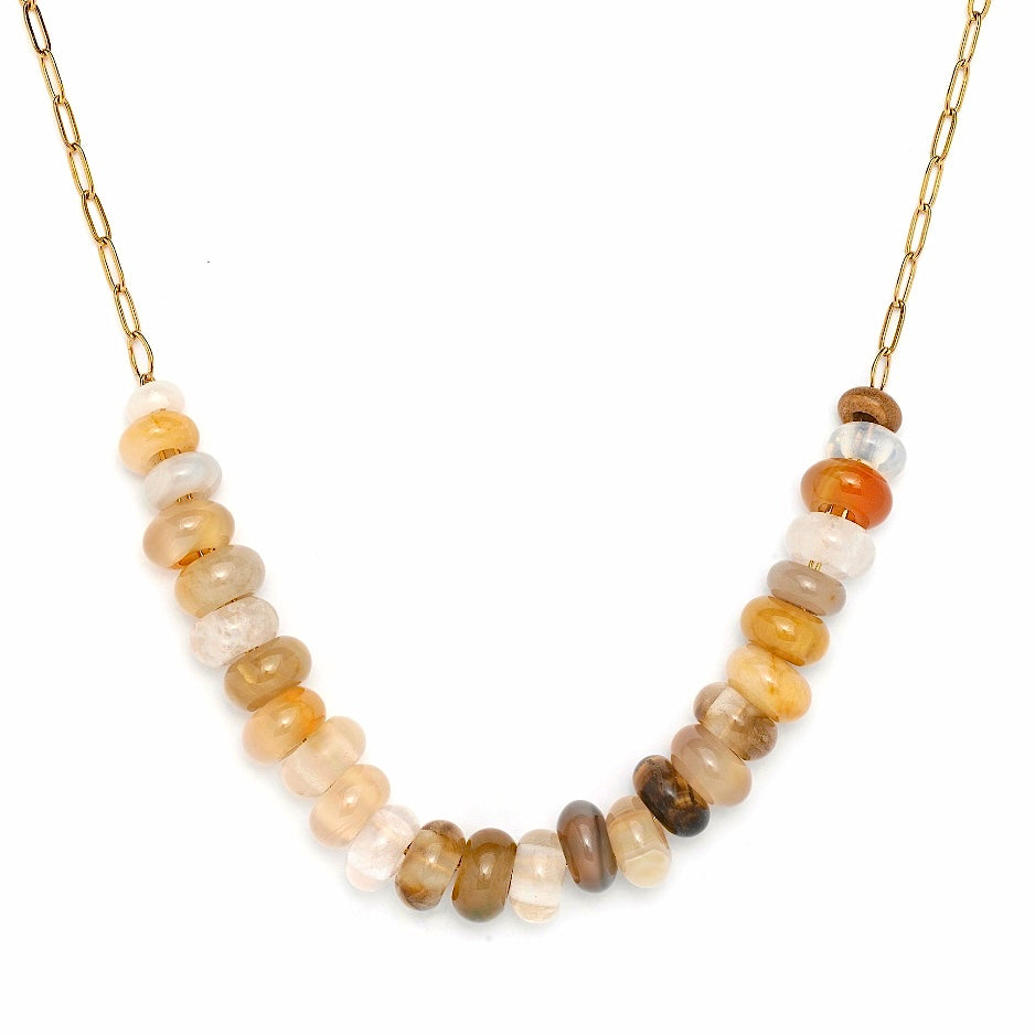Elke Gemstone Chain Necklace