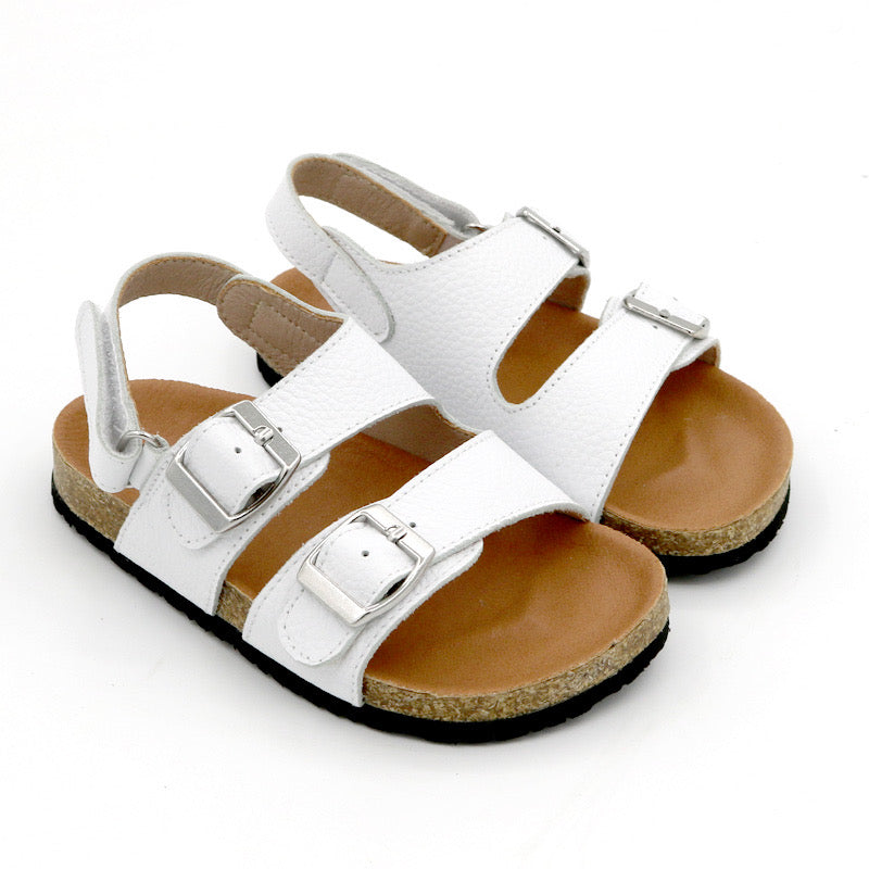 Brooklyn Footbed Sandals - White