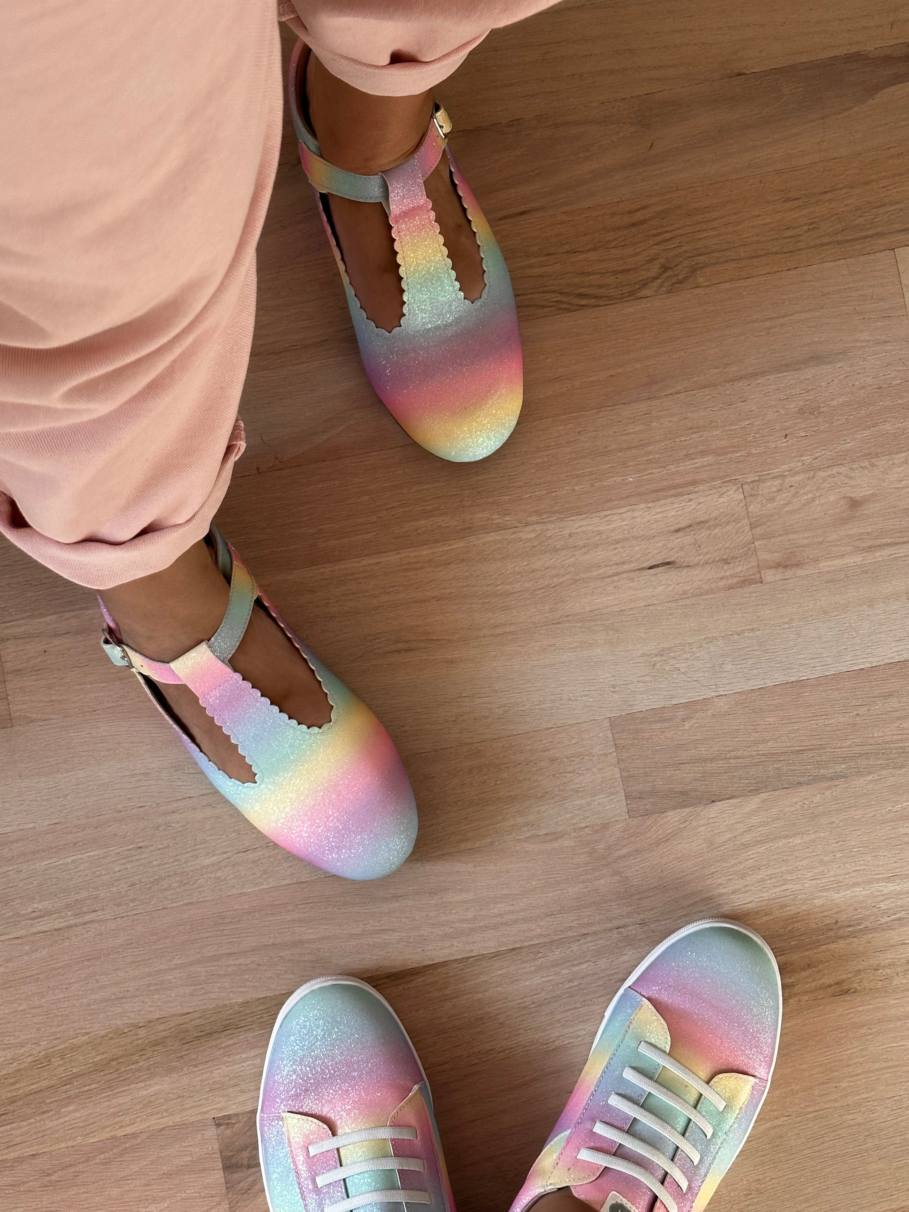 T-straps - Ombré Rainbow In Mommy And Me