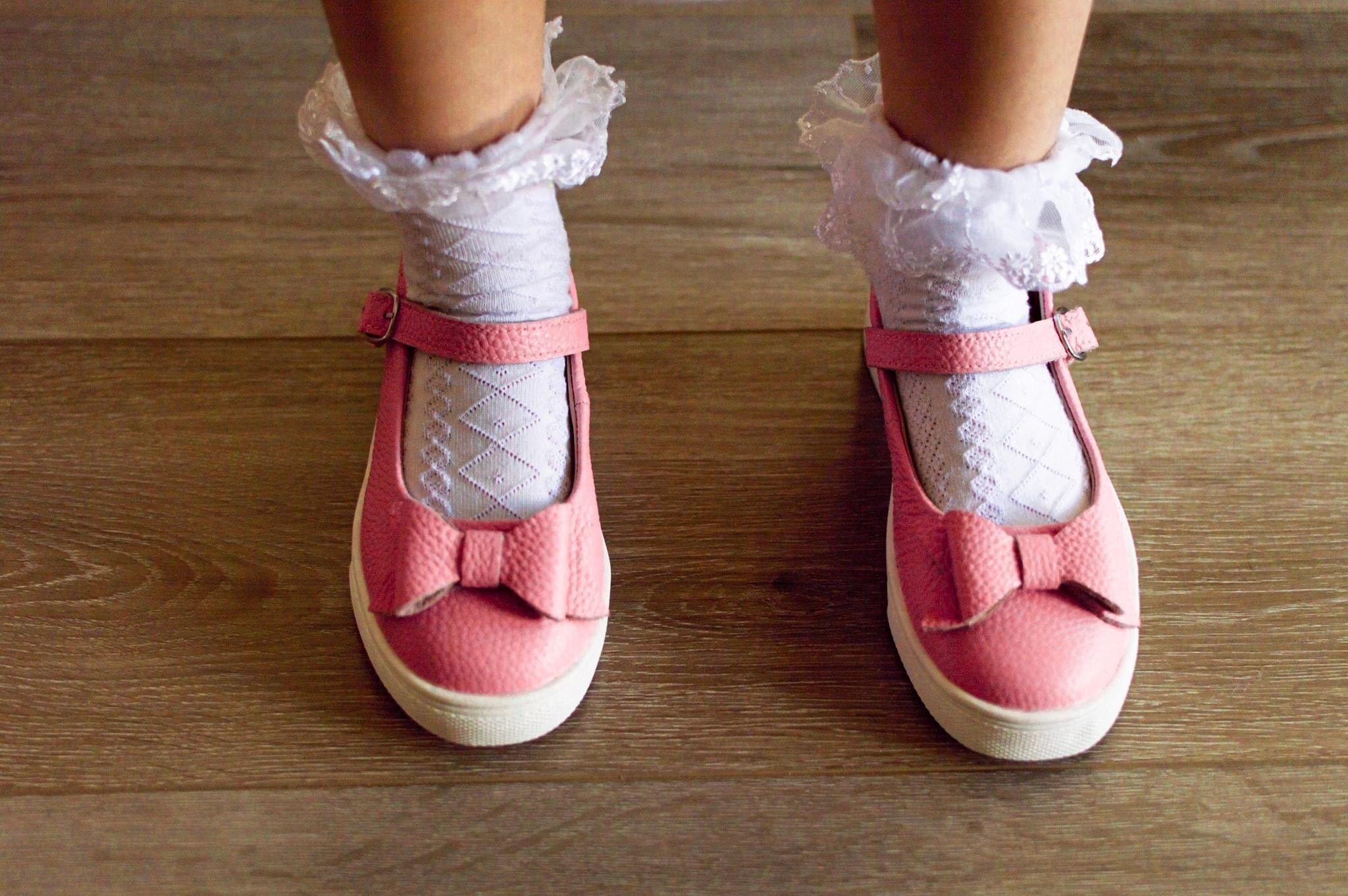 Chelsea Sneaker Mary Jane With Bow - Dusty Rose