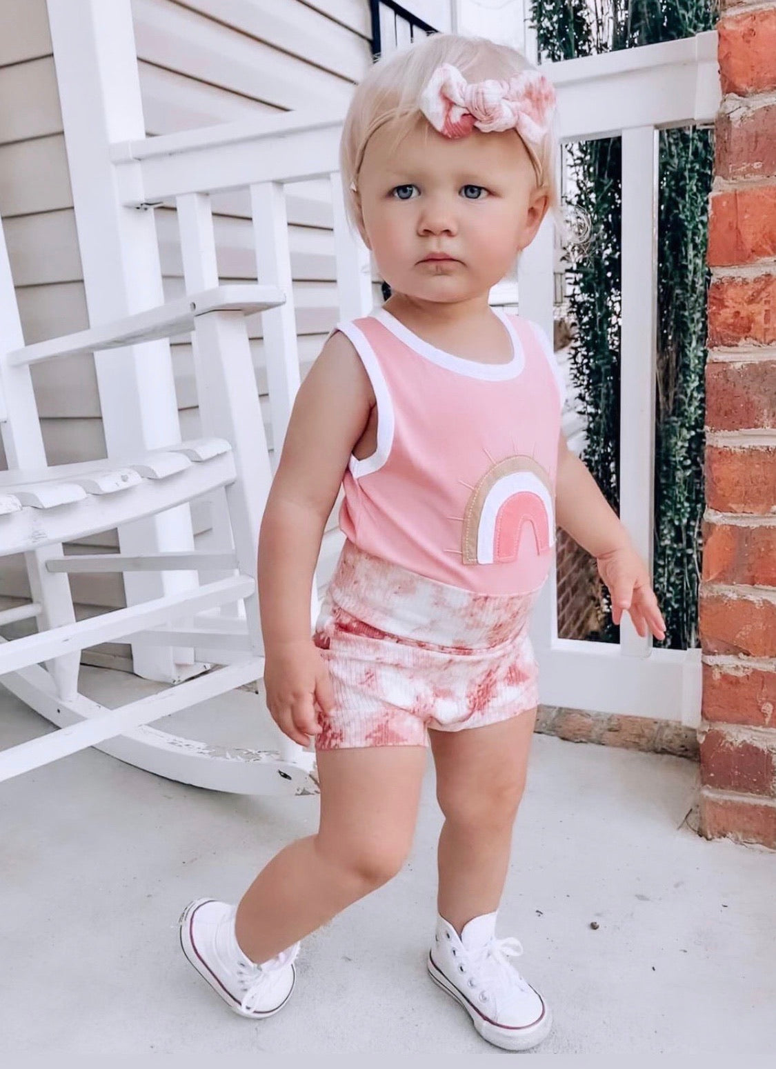 Rose Tie Dye Ribbed Bummies