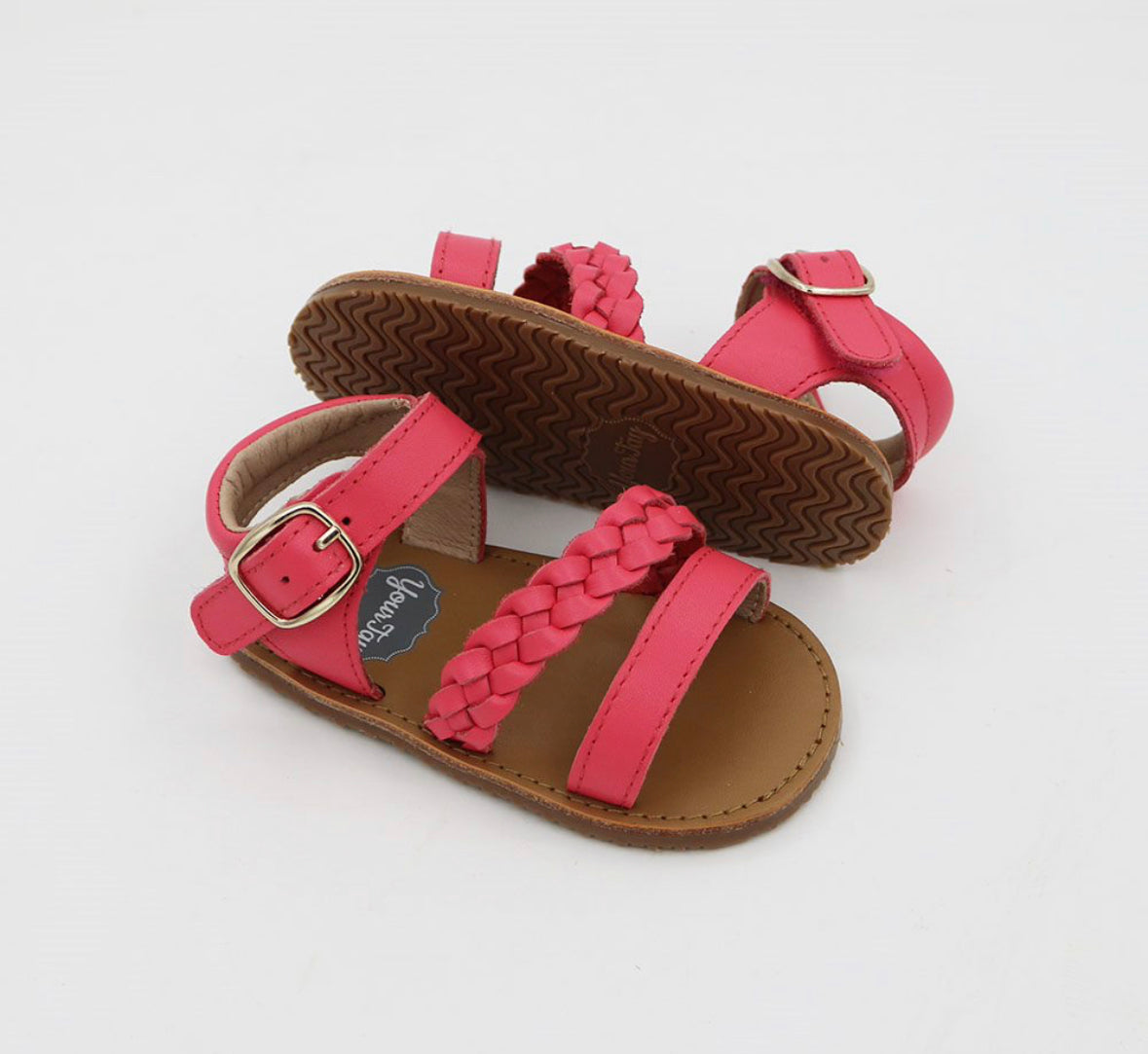 Mia Braid Sandals - Pink