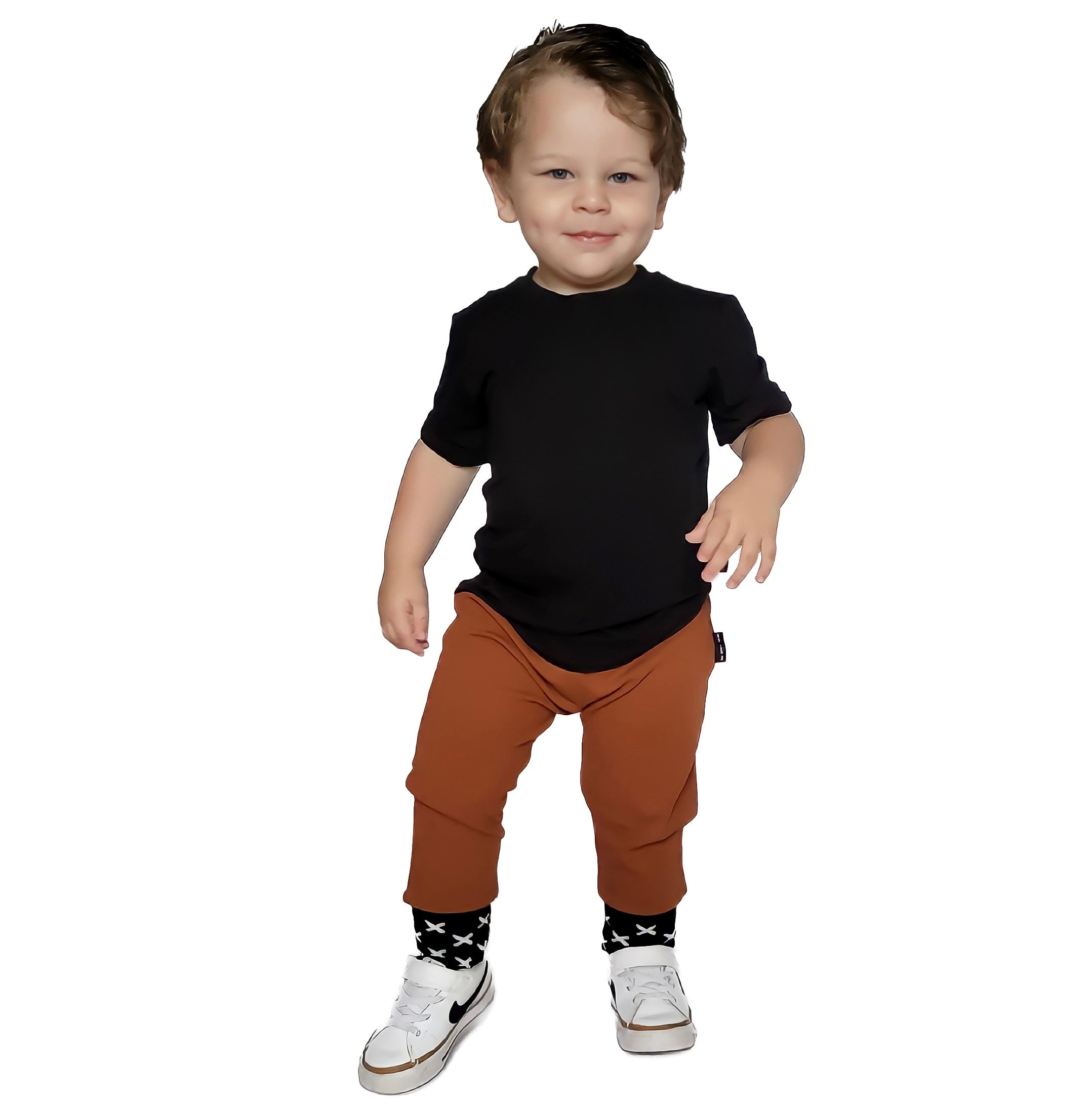 Bamboo Ribbed Leggings - Auburn