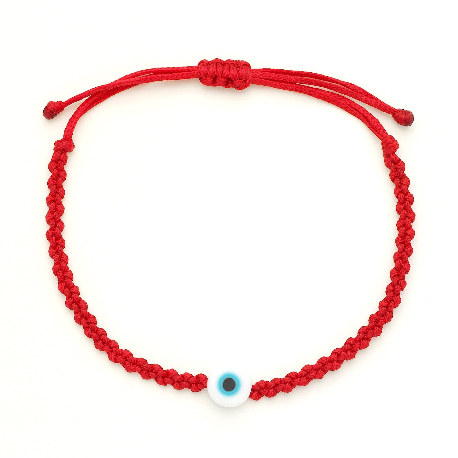 Evil Eye Braided Bead Bracelet