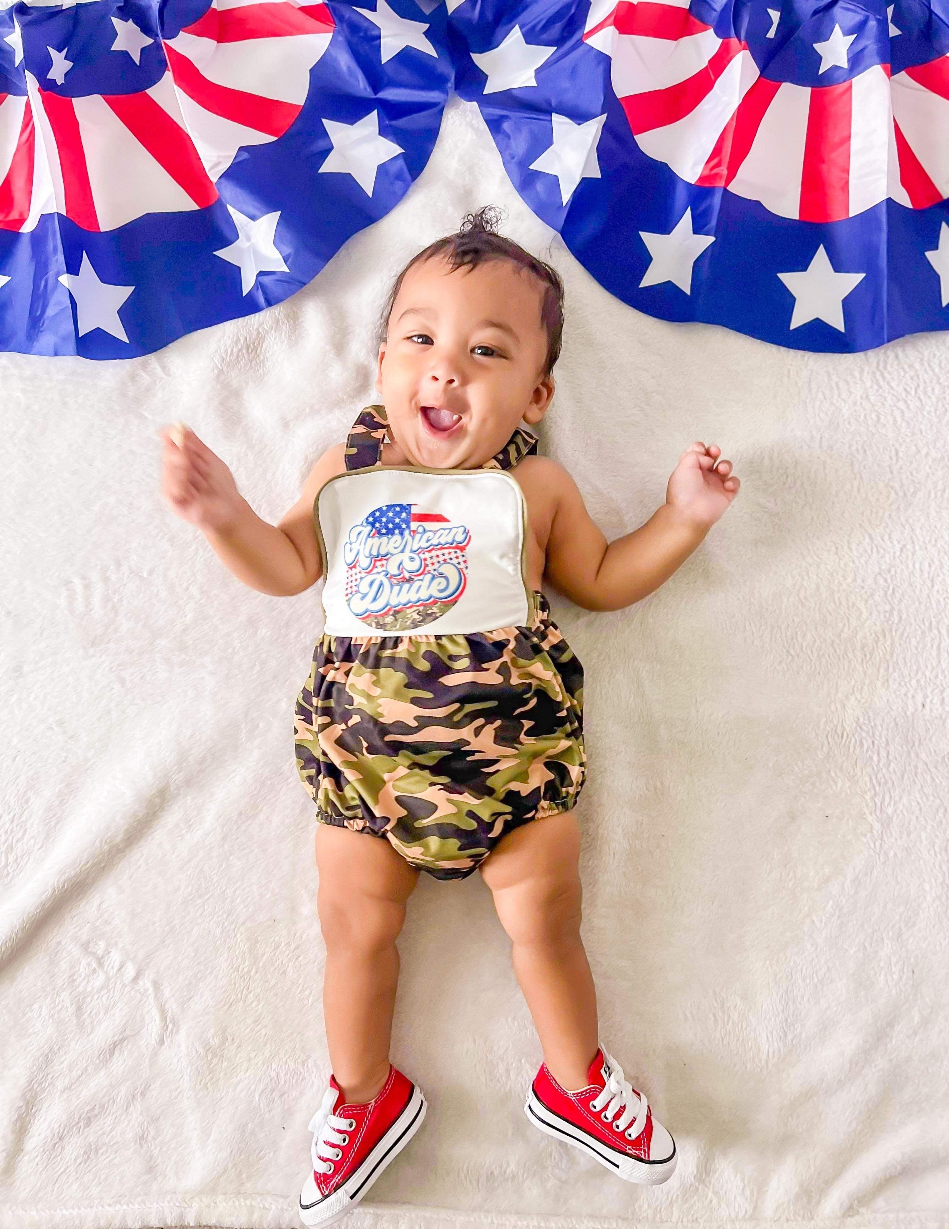 American Dude Romper