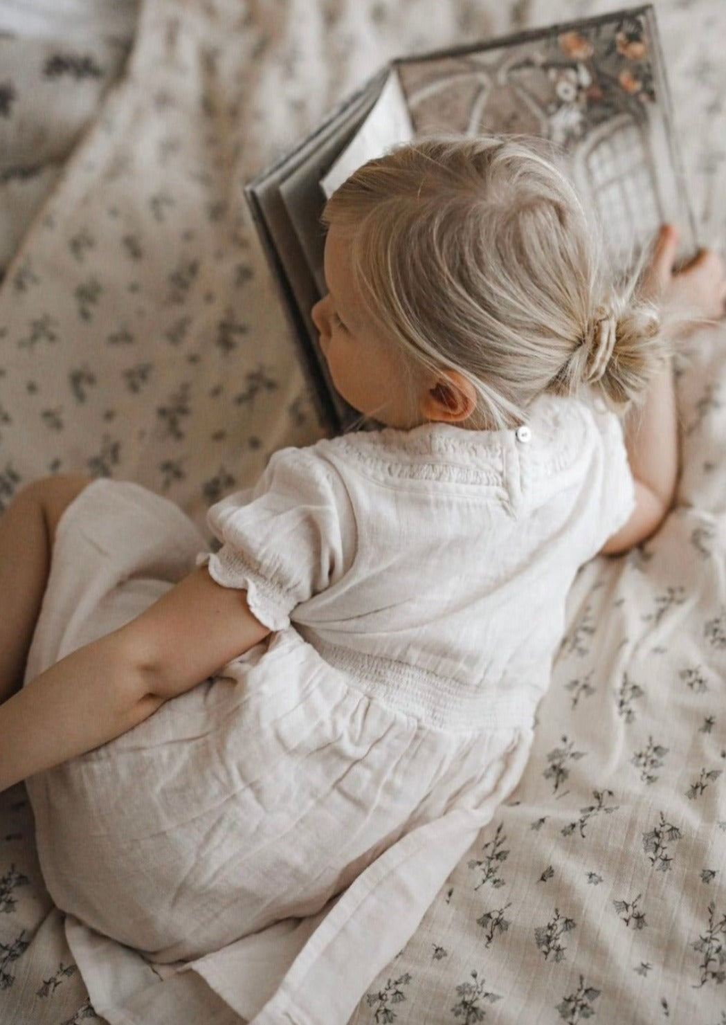 Willow | Organic Muslin Cotton Dress | Coconut Cream