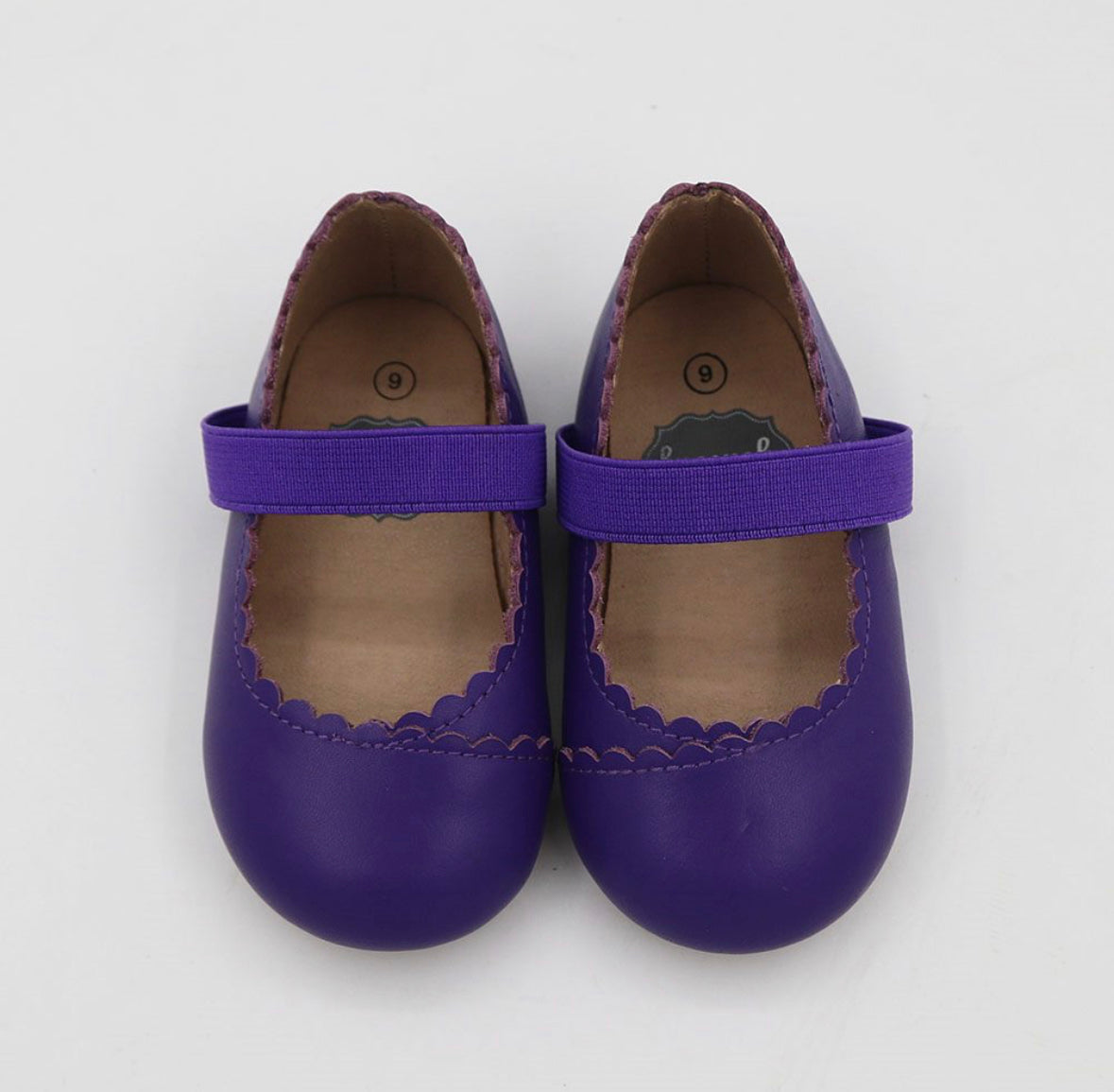 Taila's Mary Jane Elastic Band - Purple